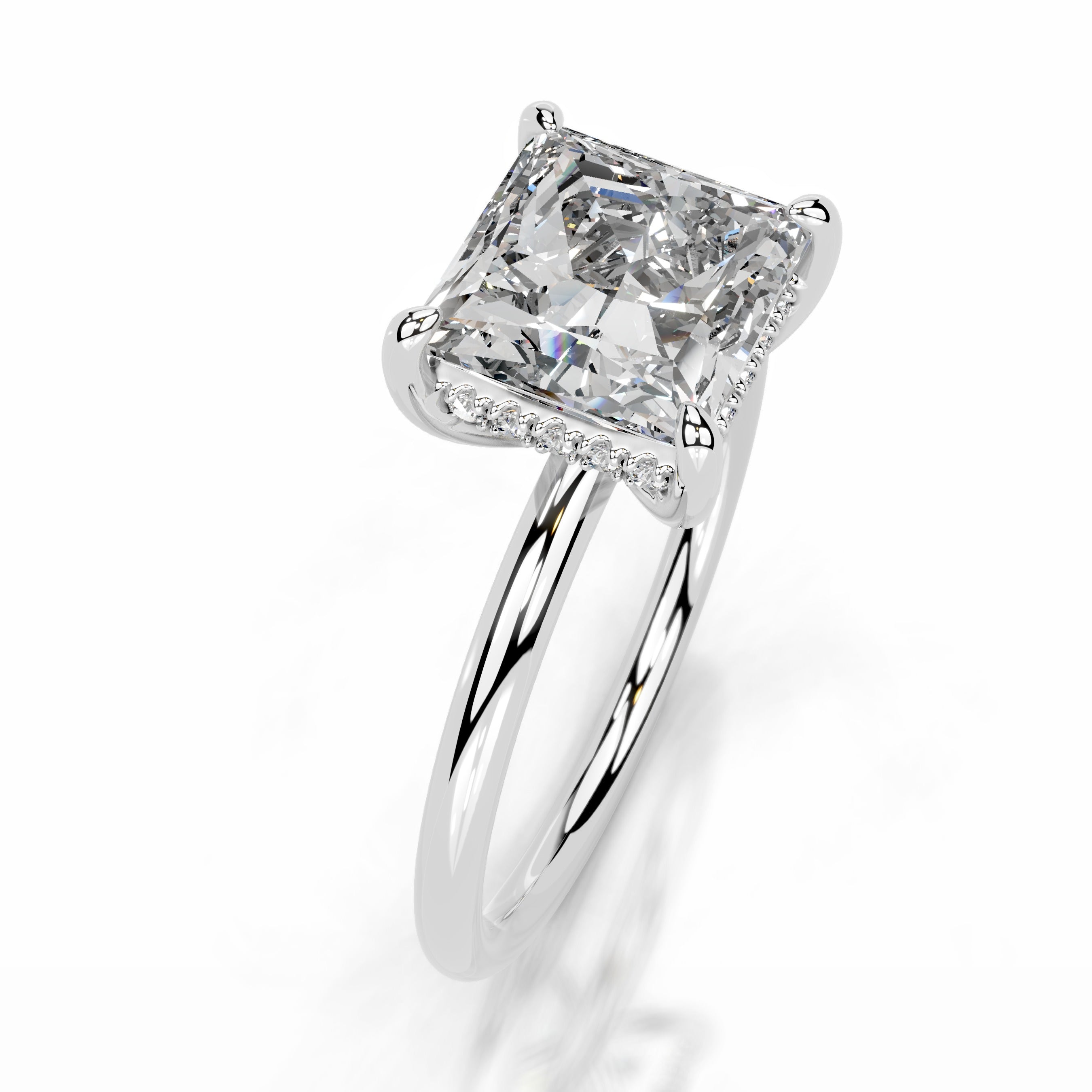 Willow Diamond Engagement Ring - 14K White Gold