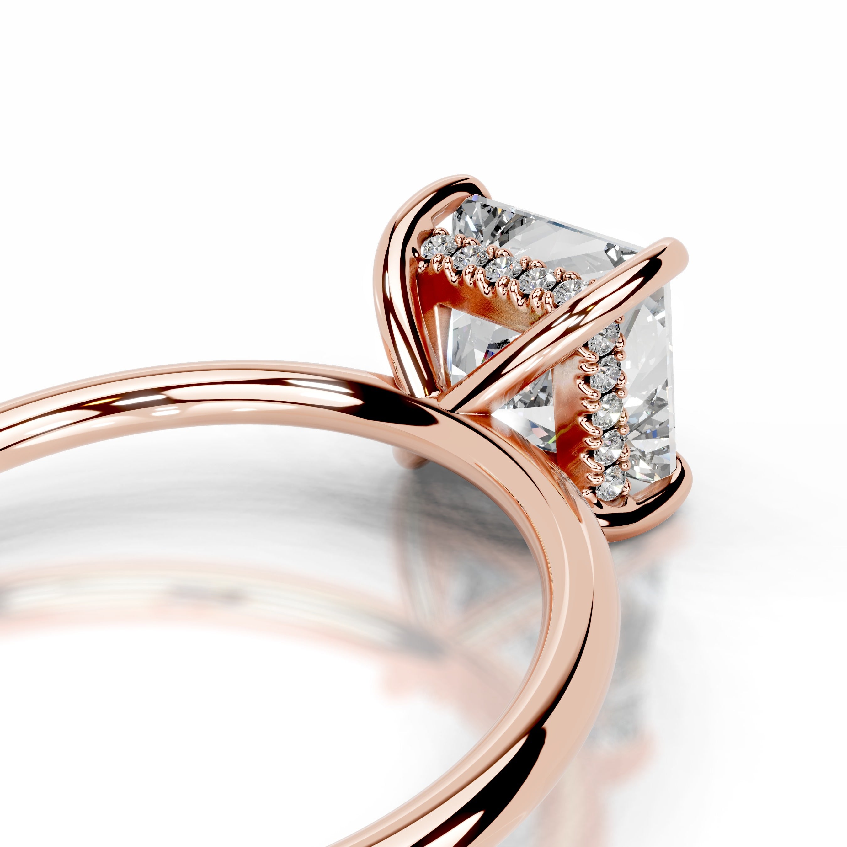 Willow Diamond Engagement Ring - 14K Rose Gold