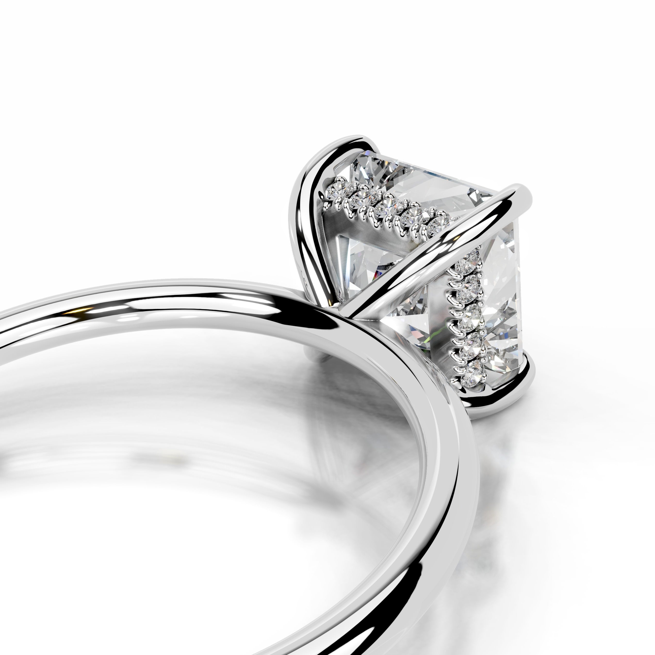 Willow Diamond Engagement Ring - 14K White Gold