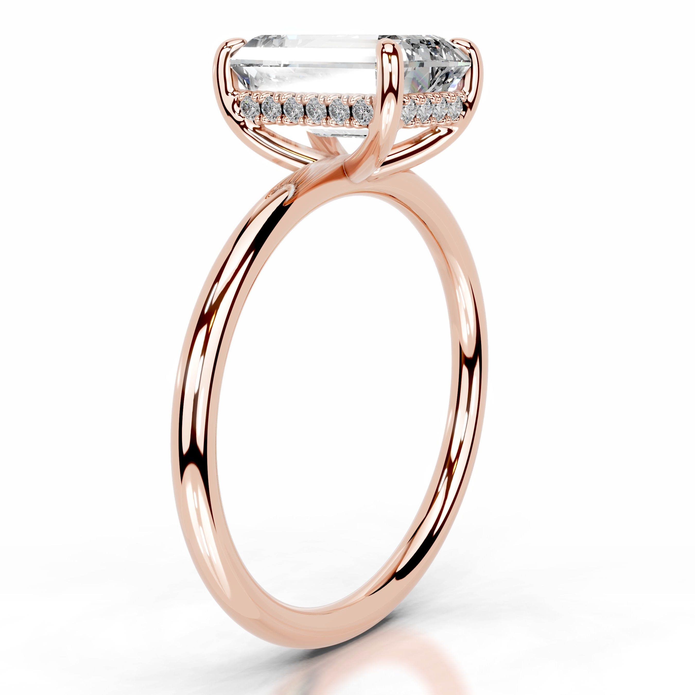 Willow Diamond Engagement Ring - 14K Rose Gold