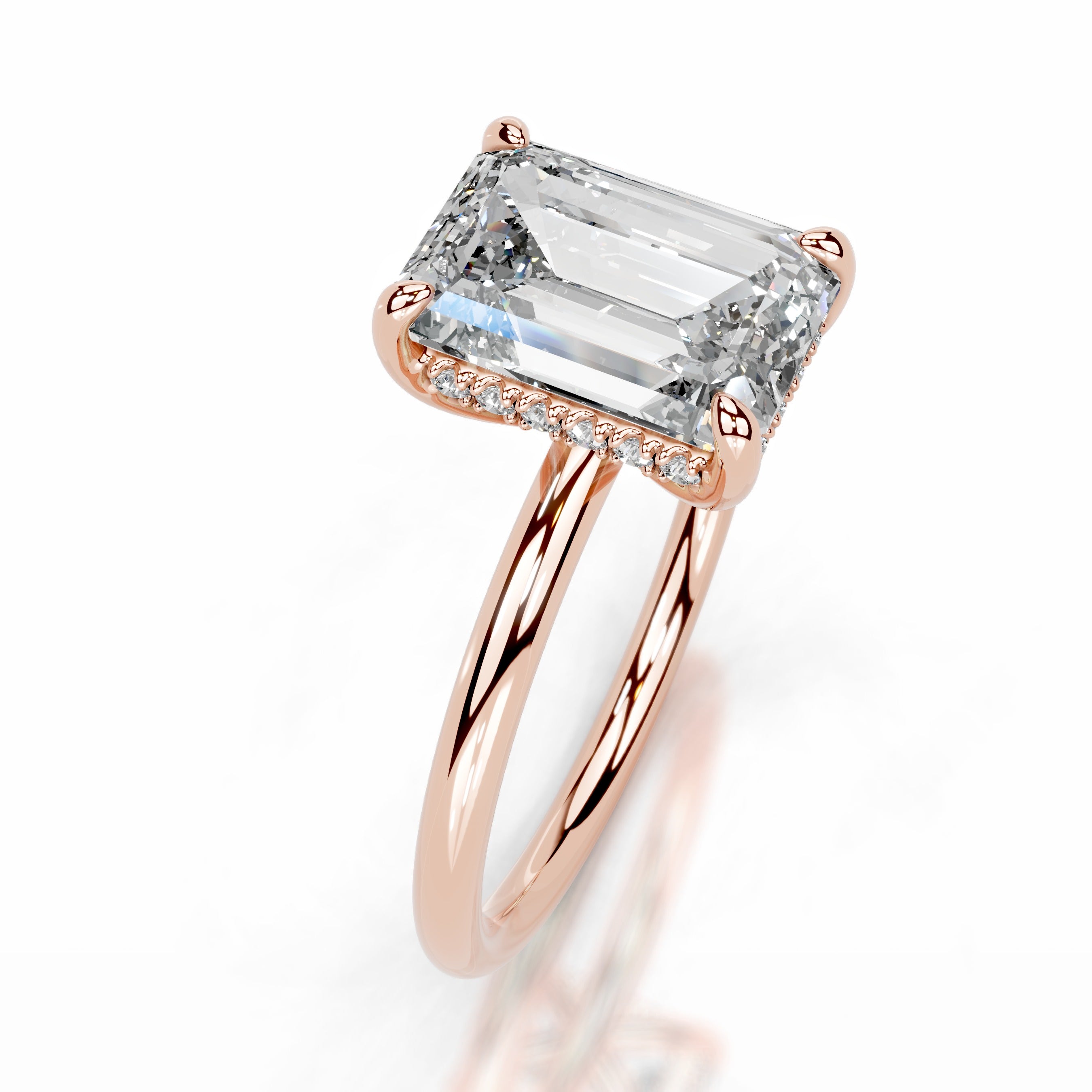 Willow Diamond Engagement Ring - 14K Rose Gold