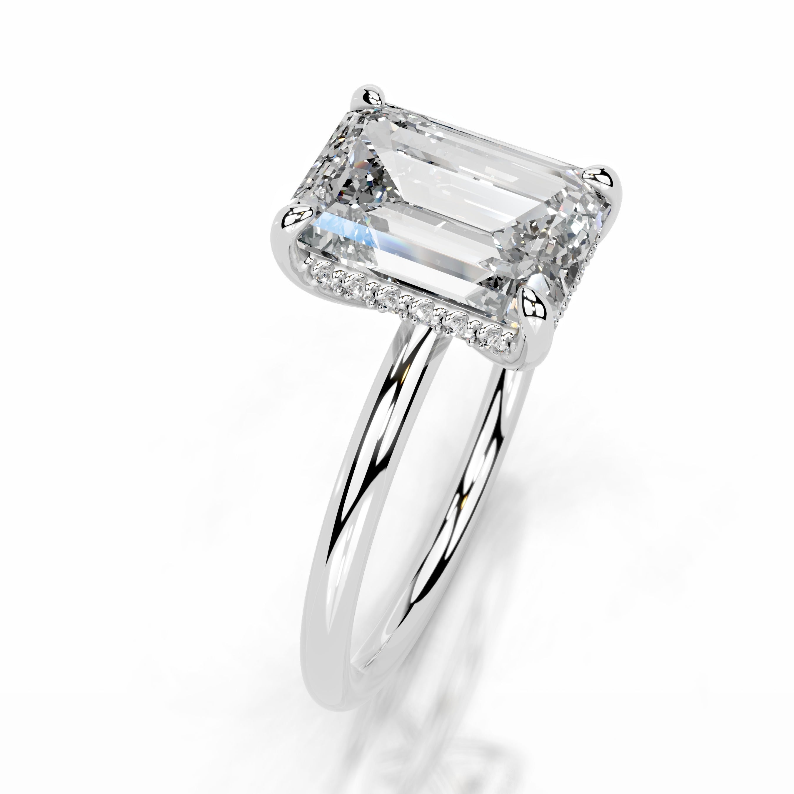 Willow Diamond Engagement Ring - 14K White Gold