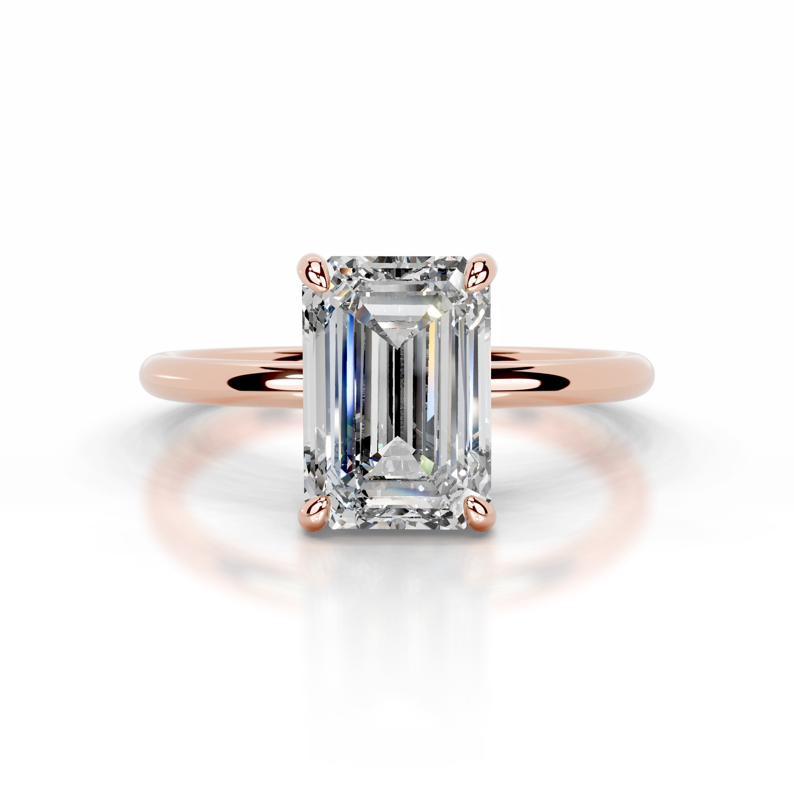 Willow Diamond Engagement Ring - 14K Rose Gold