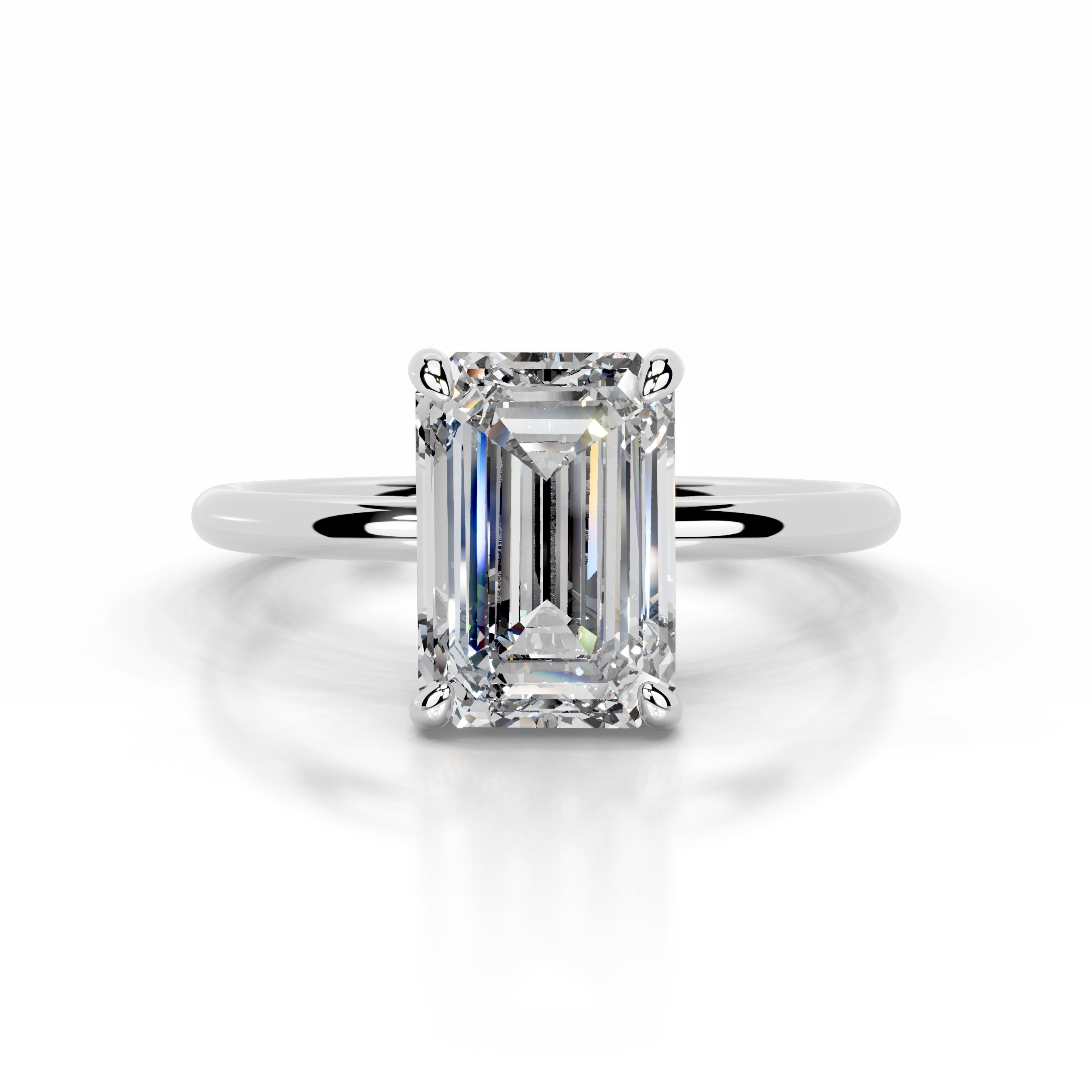 Willow Diamond Engagement Ring - 14K White Gold