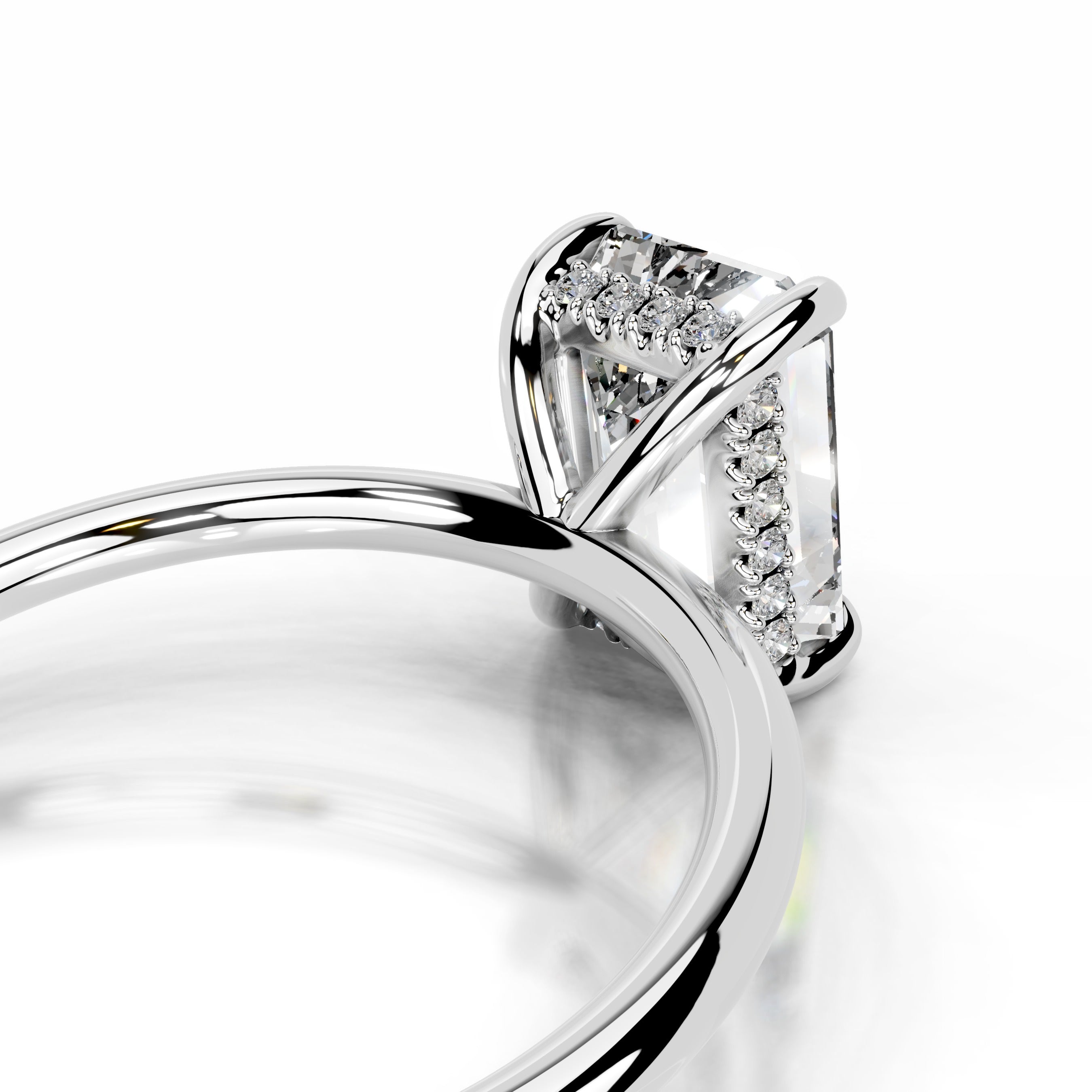 Willow Diamond Engagement Ring - 14K White Gold