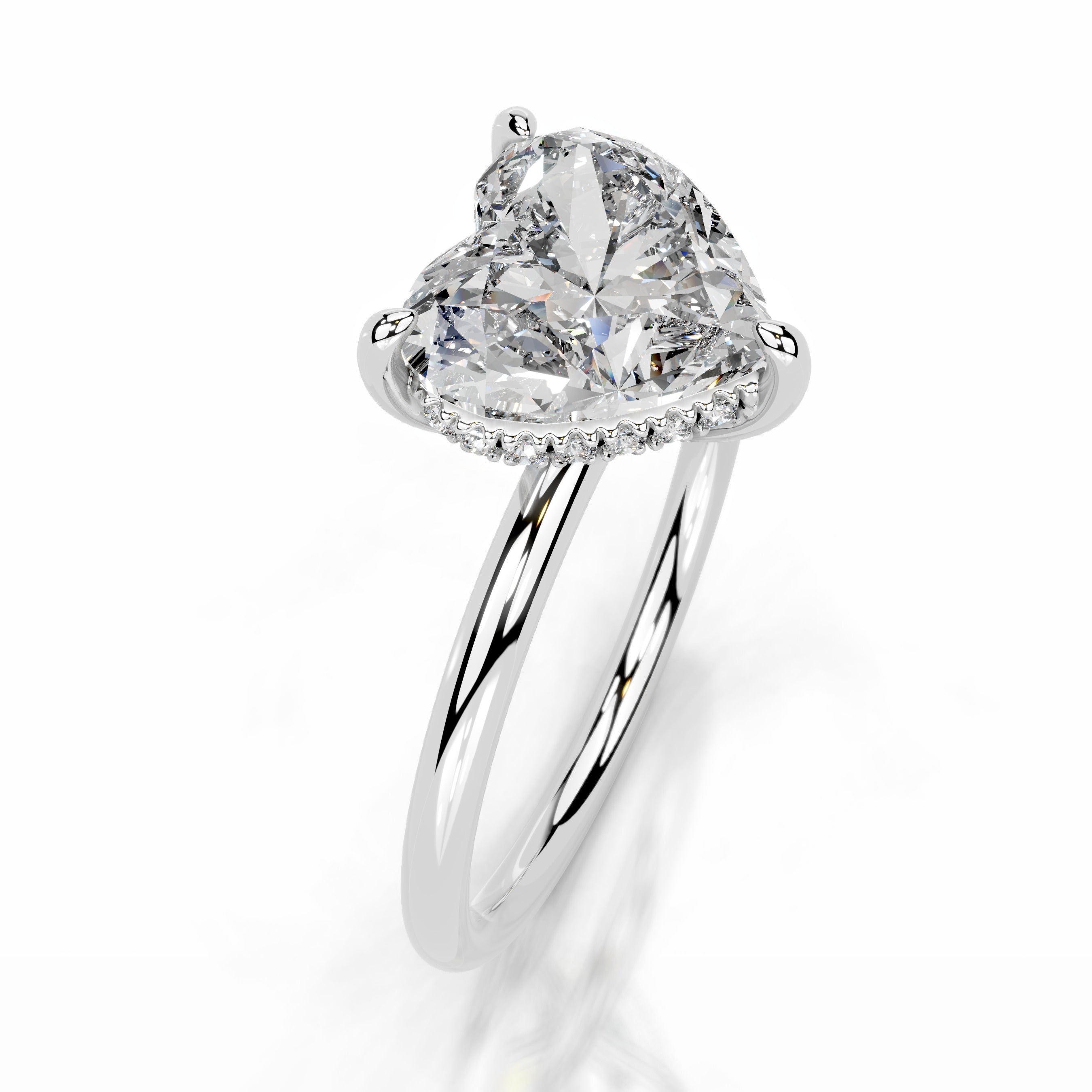 Willow Diamond Engagement Ring - 14K White Gold