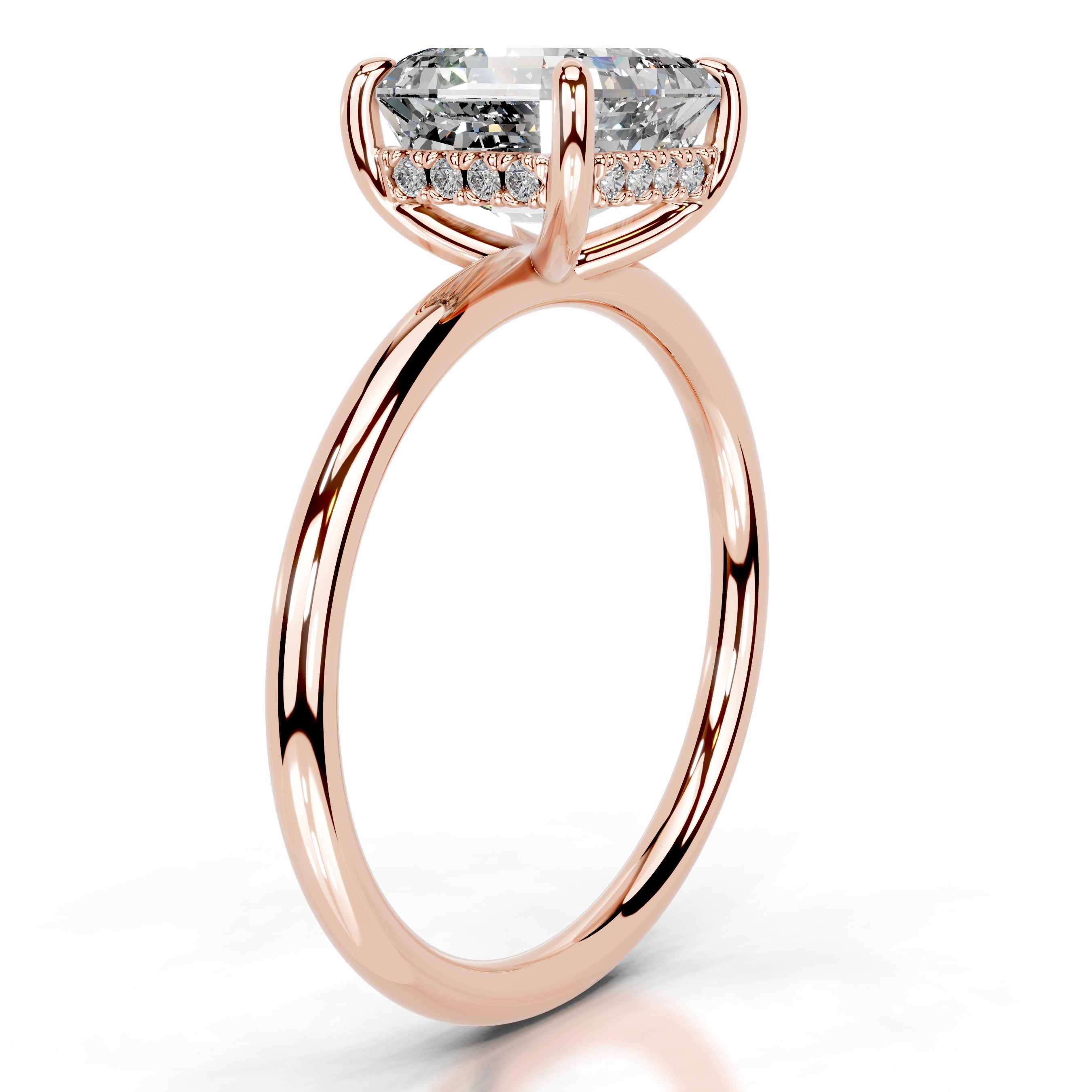 Willow Diamond Engagement Ring - 14K Rose Gold