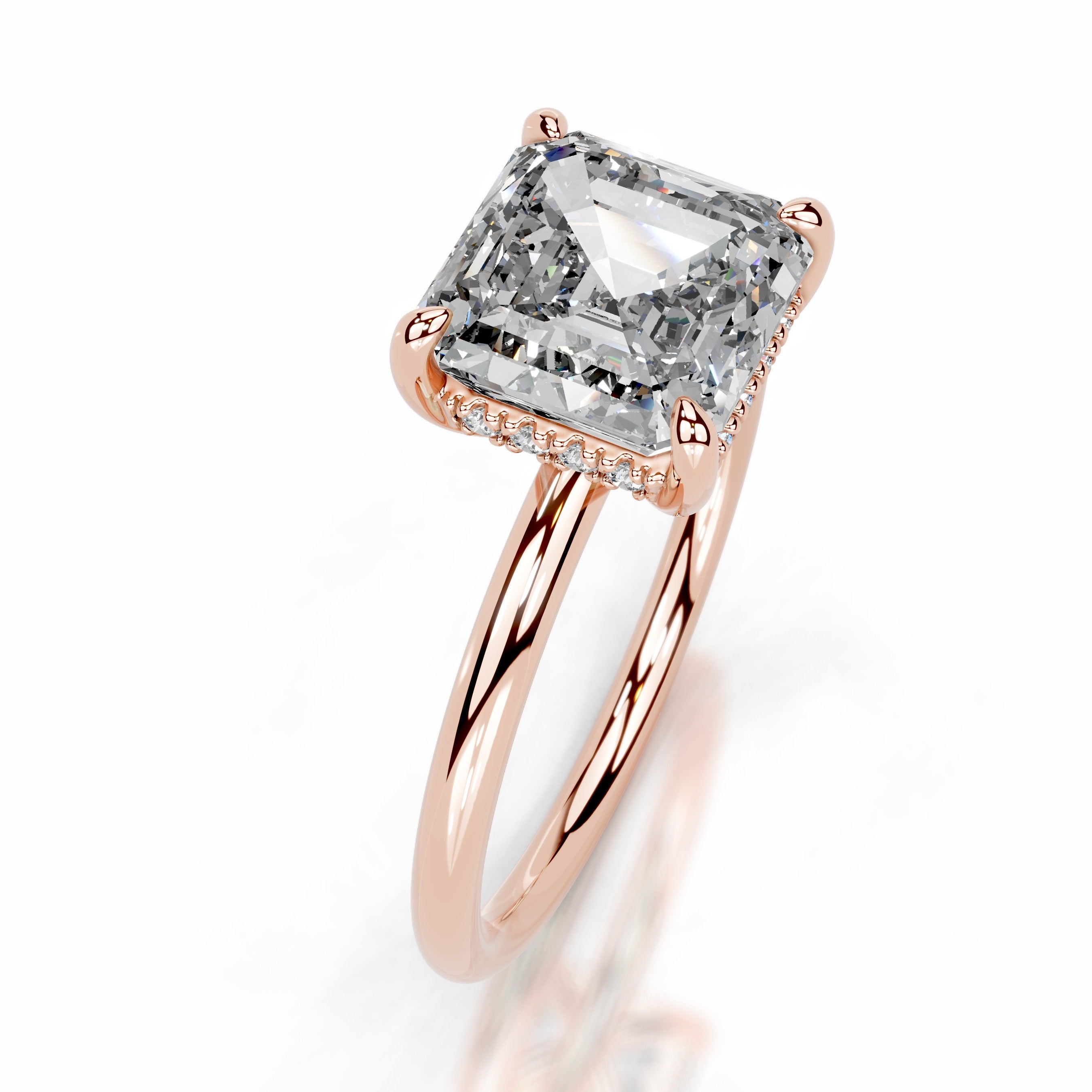 Willow Diamond Engagement Ring - 14K Rose Gold