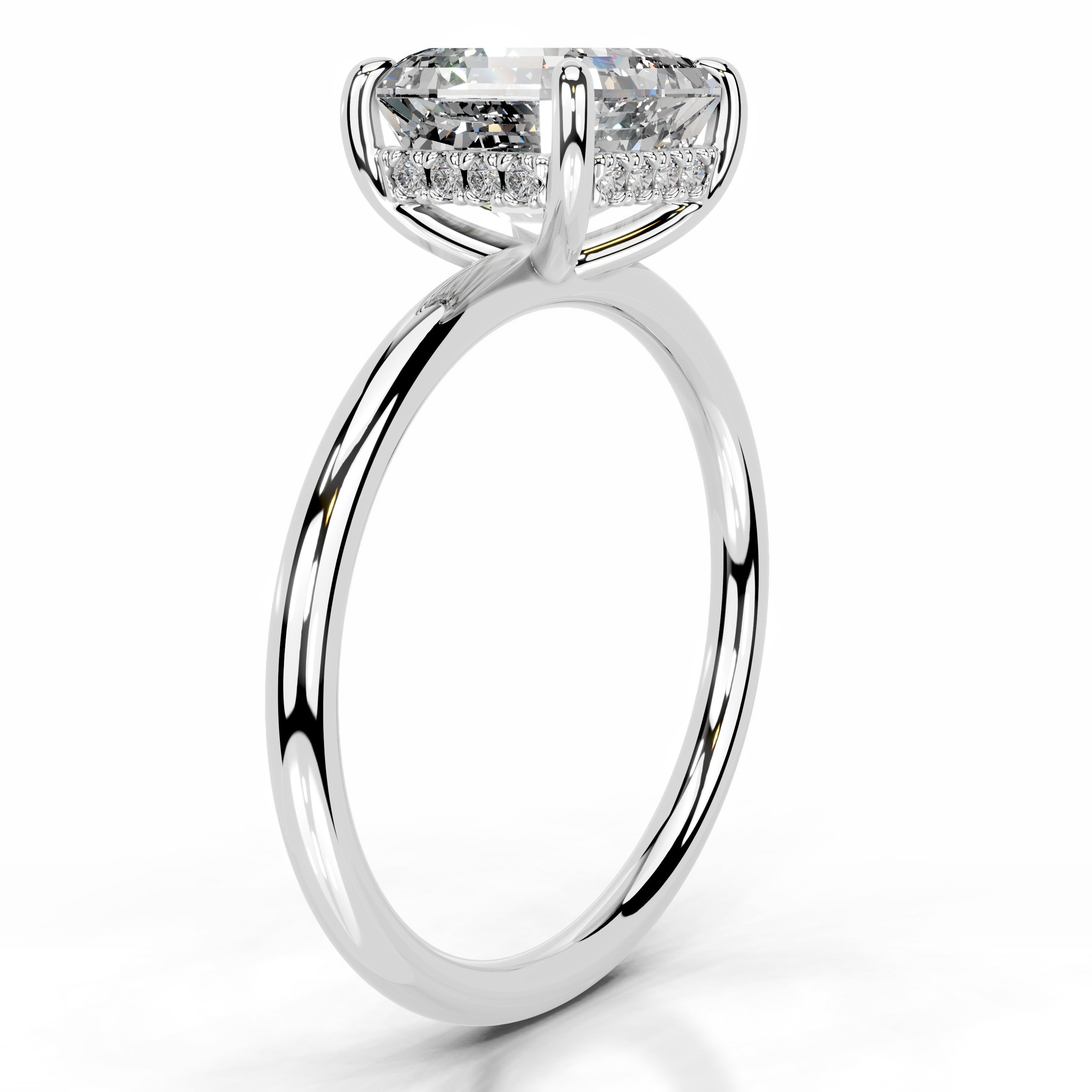 Willow Diamond Engagement Ring - 14K White Gold