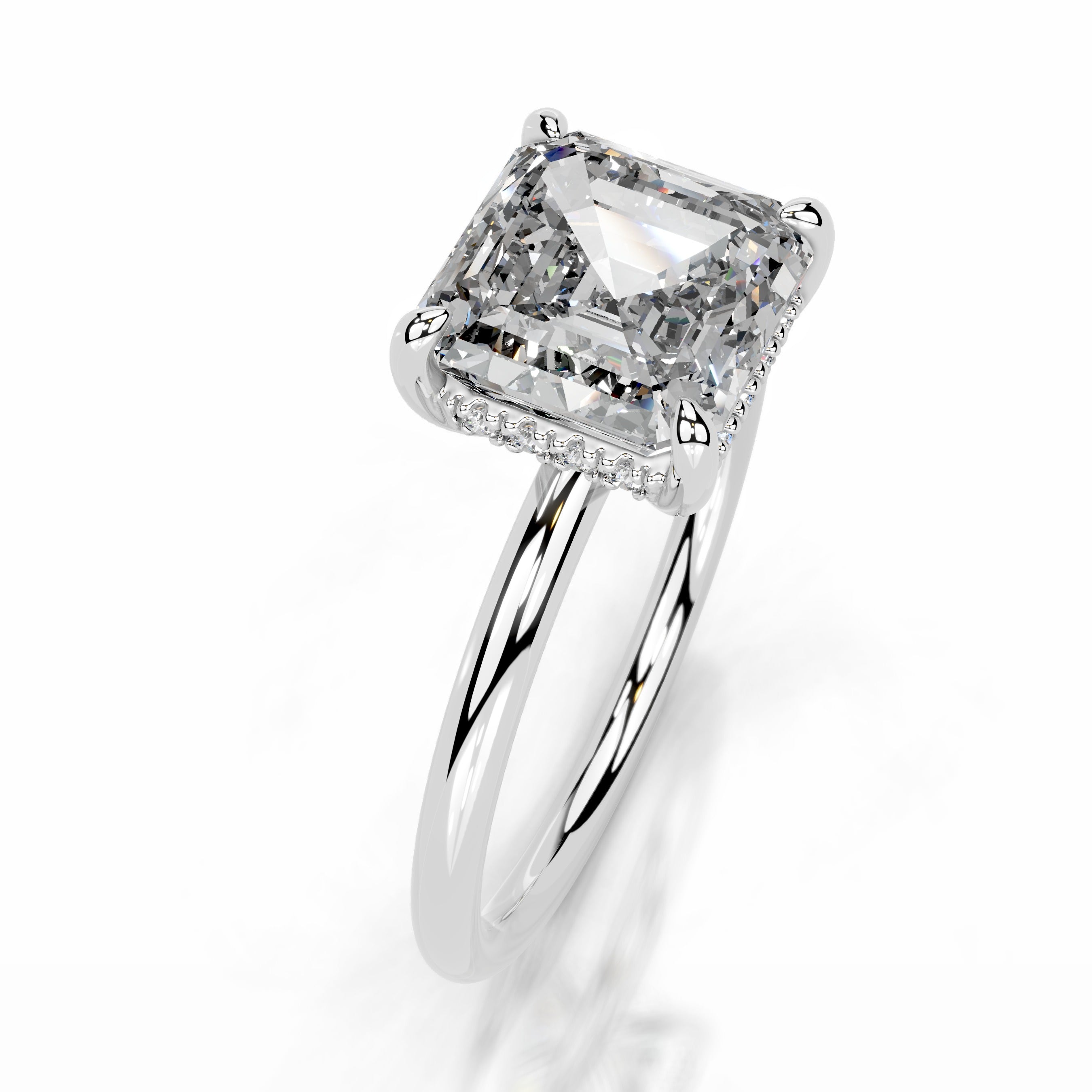 Willow Diamond Engagement Ring - 14K White Gold