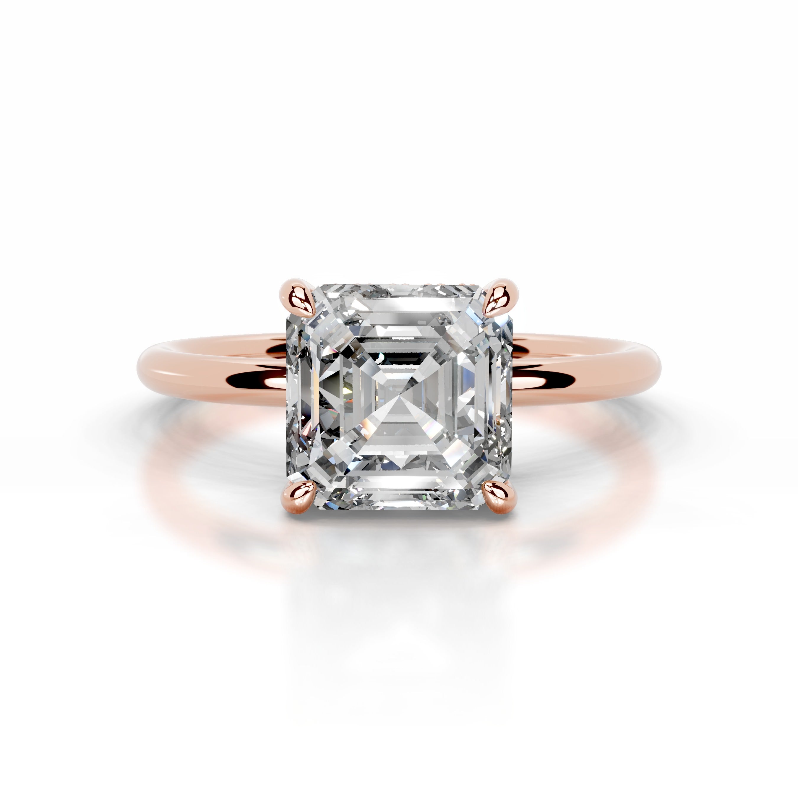 Willow Diamond Engagement Ring - 14K Rose Gold