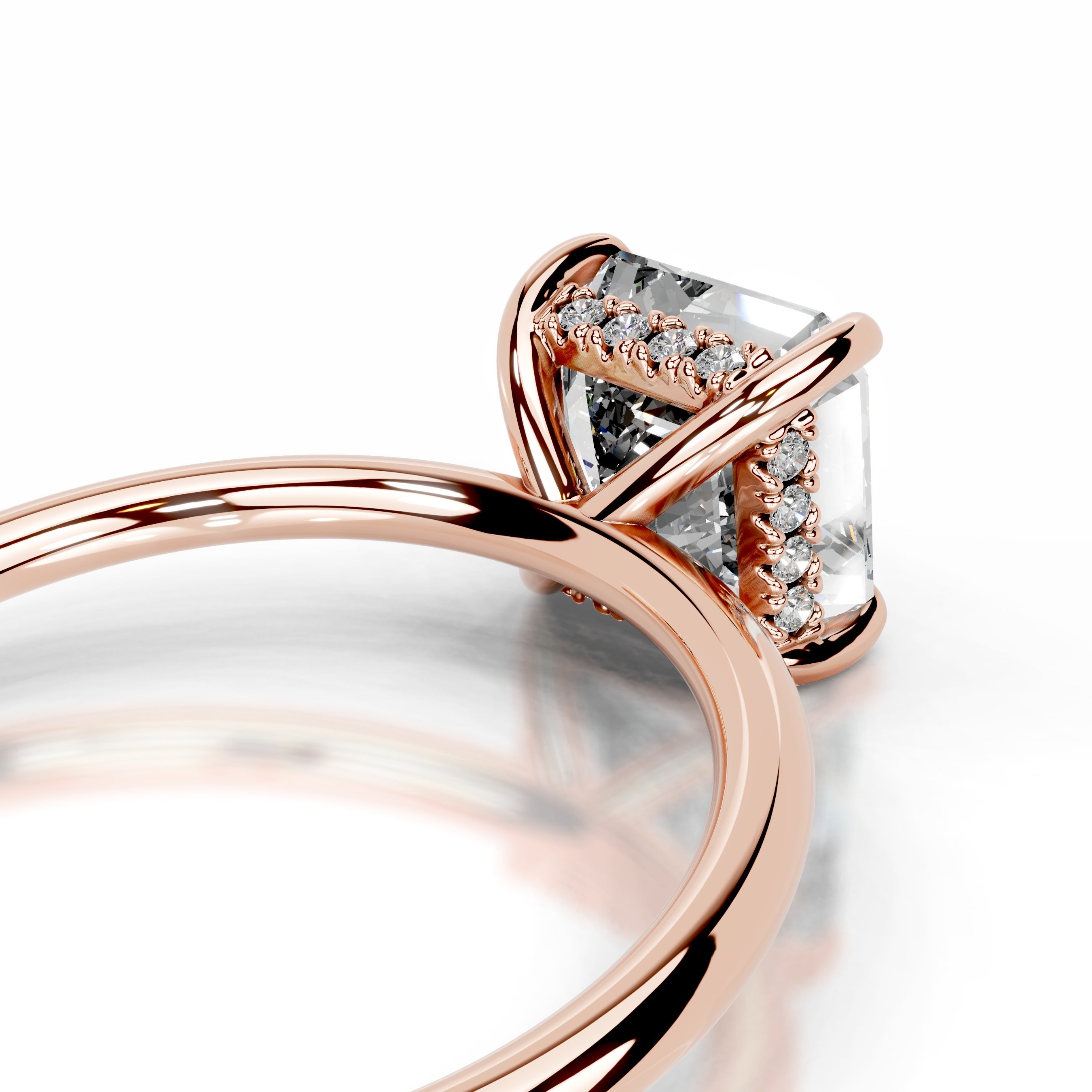 Willow Diamond Engagement Ring - 14K Rose Gold