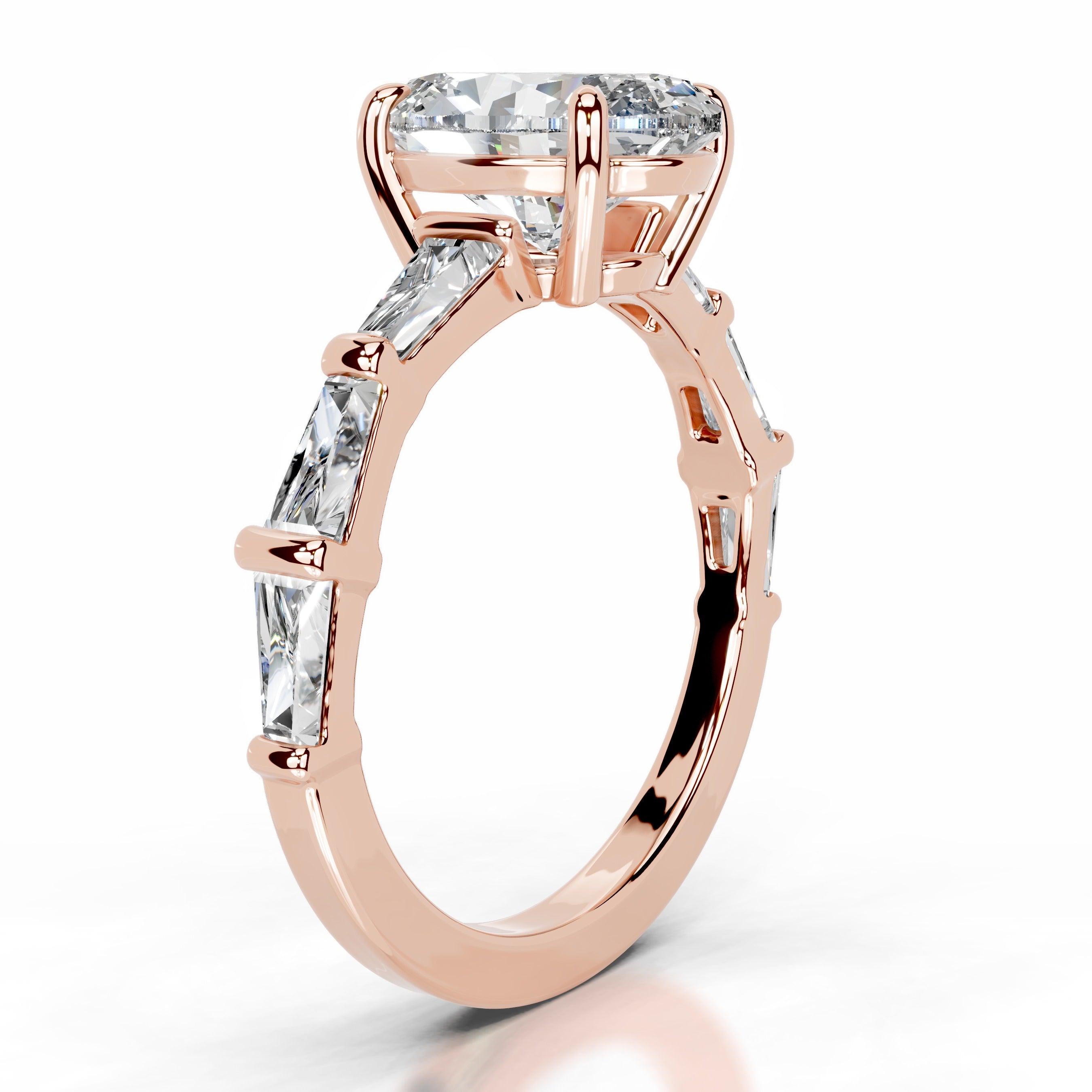 Nidia Diamond Engagement Ring - 14K Rose Gold