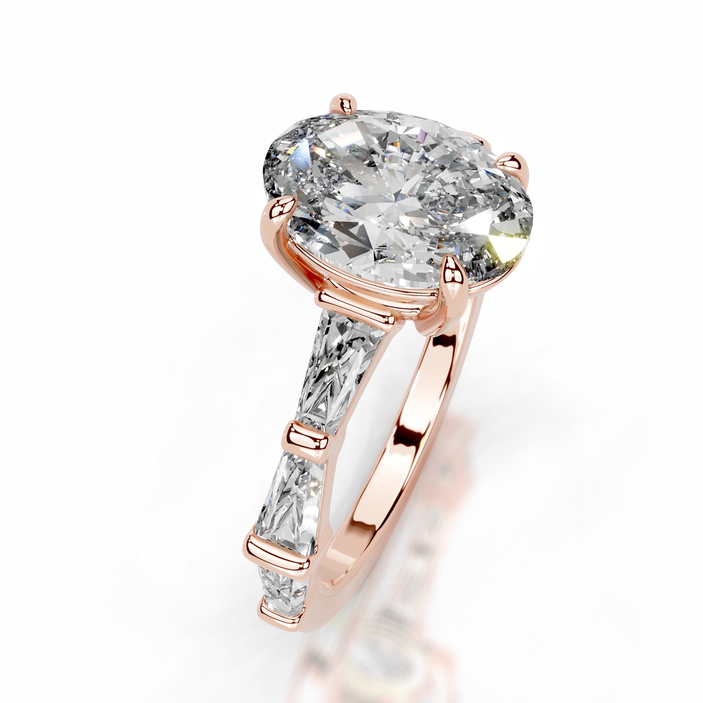 Nidia Diamond Engagement Ring - 14K Rose Gold