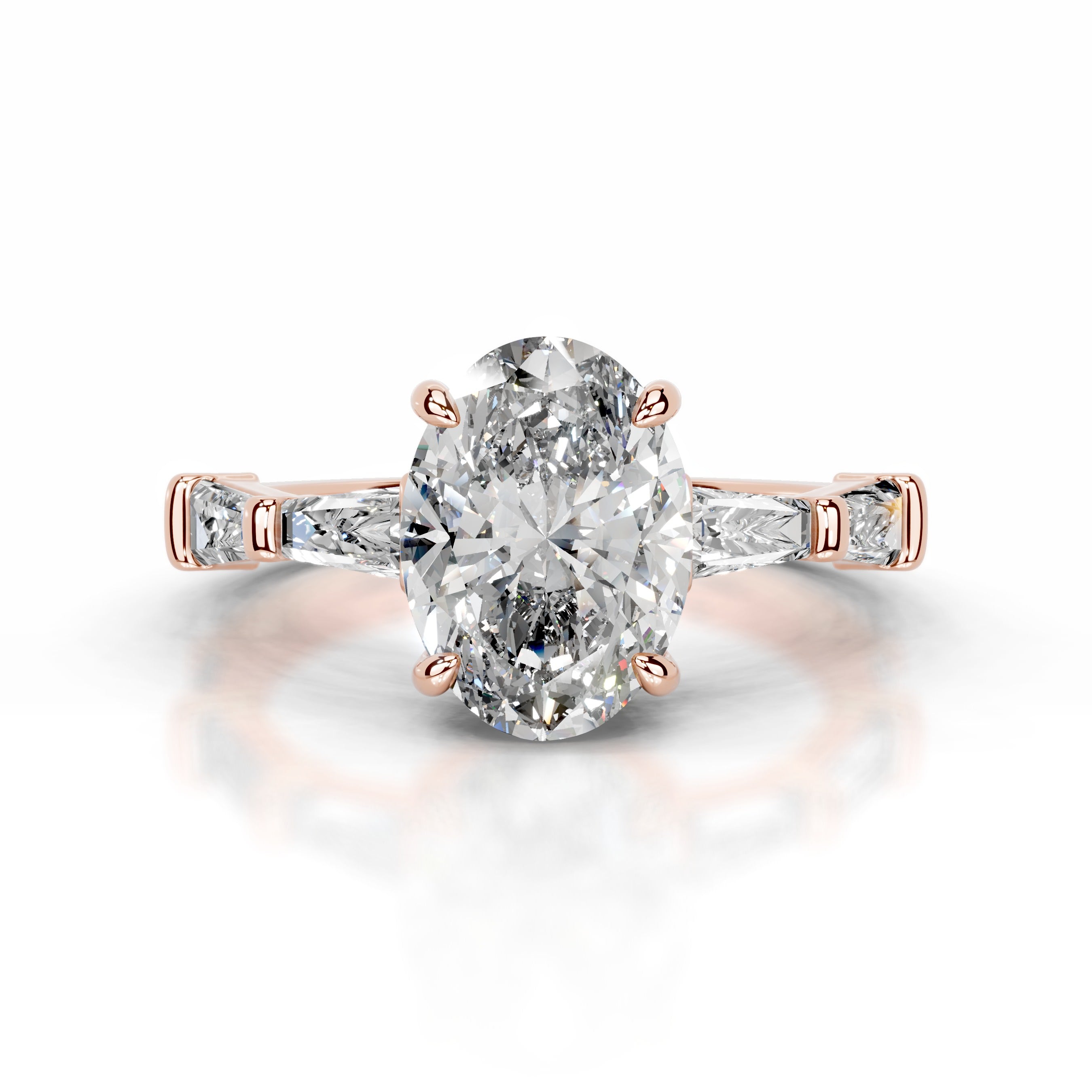 Nidia Diamond Engagement Ring - 14K Rose Gold