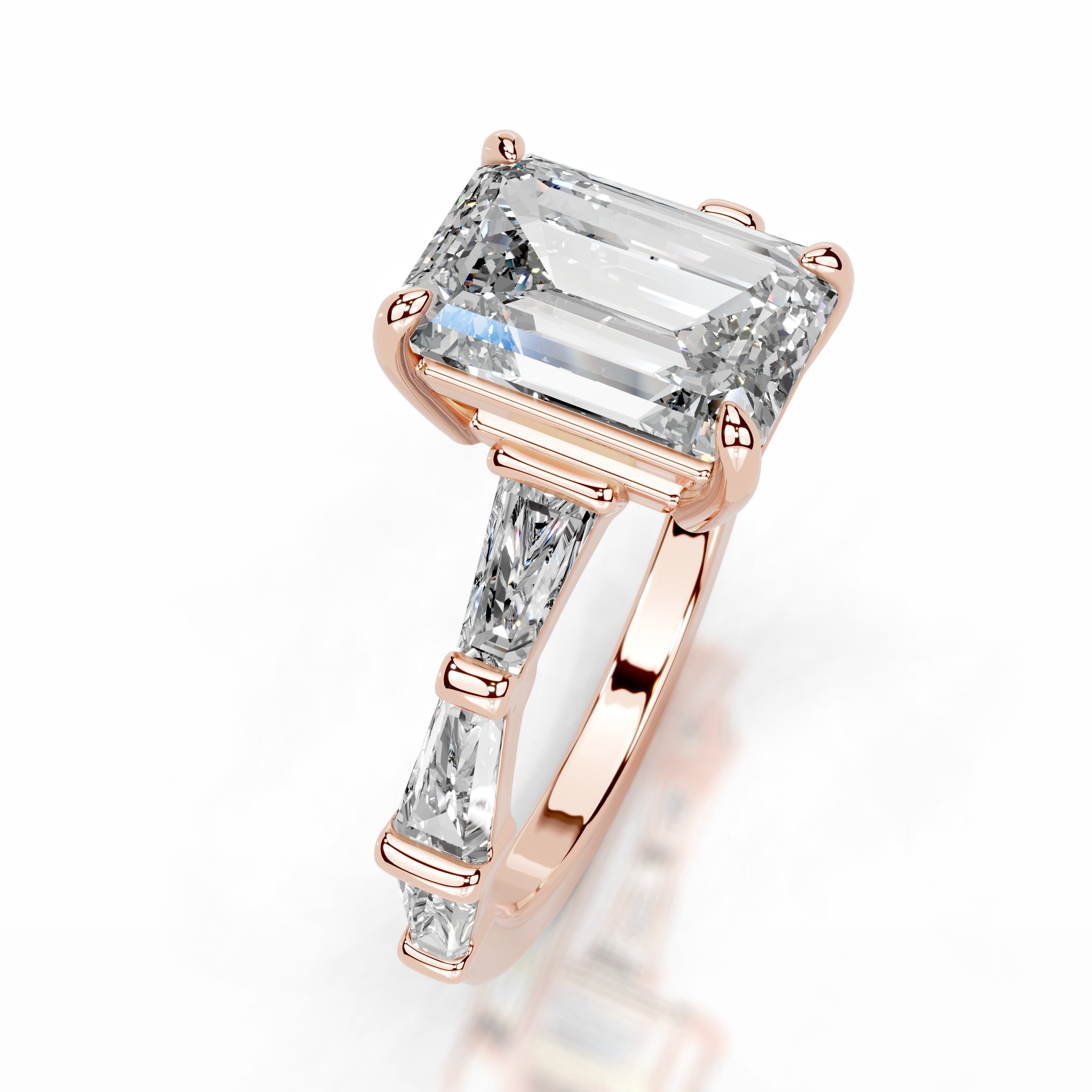 Nidia Diamond Engagement Ring - 14K Rose Gold