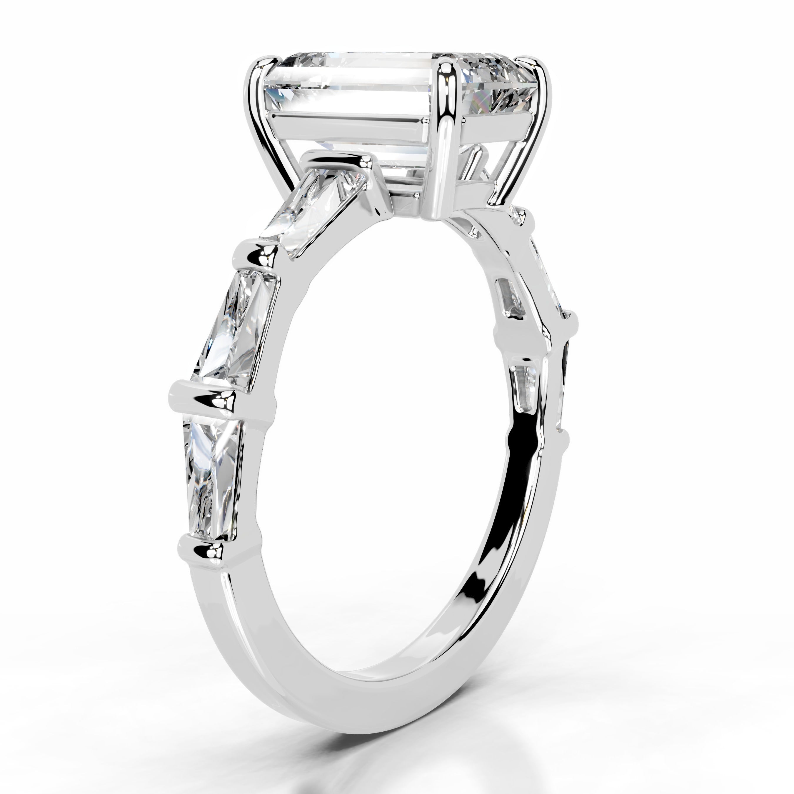 Nidia Diamond Engagement Ring - 14K White Gold