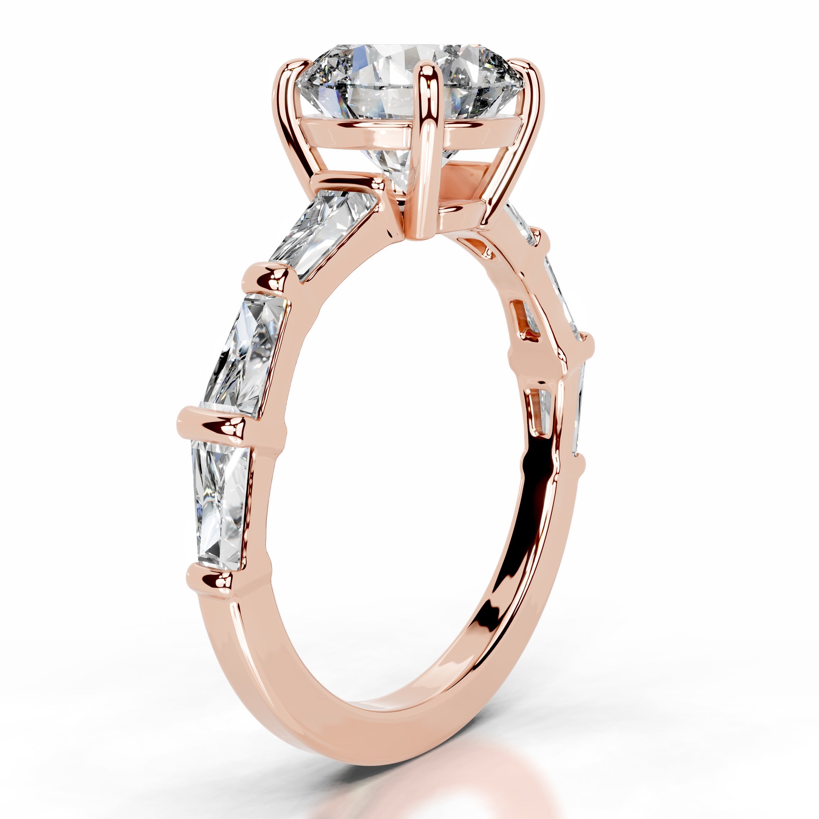 Nidia Diamond Engagement Ring - 14K Rose Gold