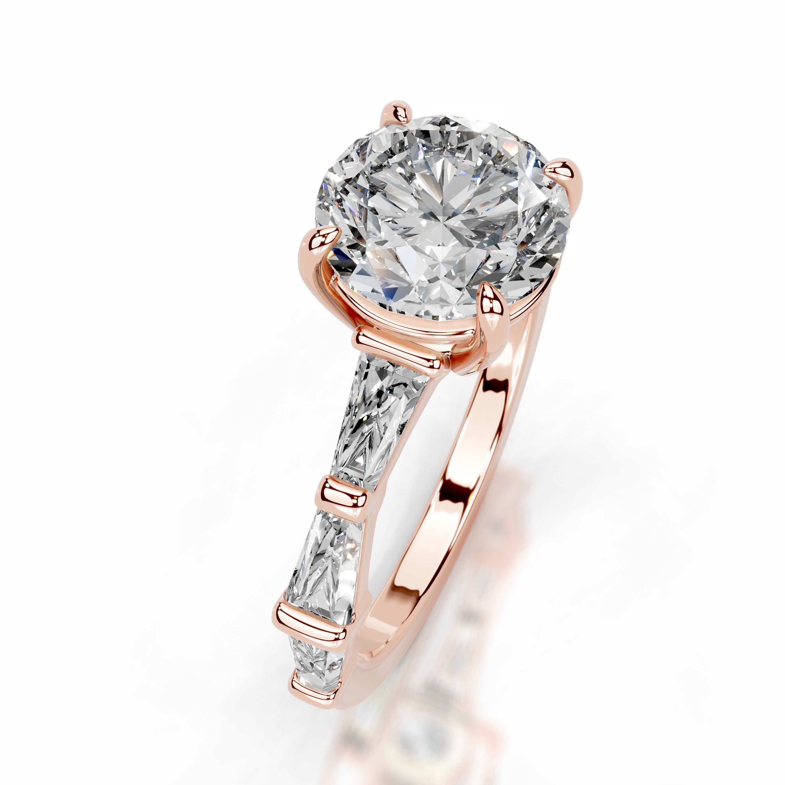 Nidia Diamond Engagement Ring - 14K Rose Gold