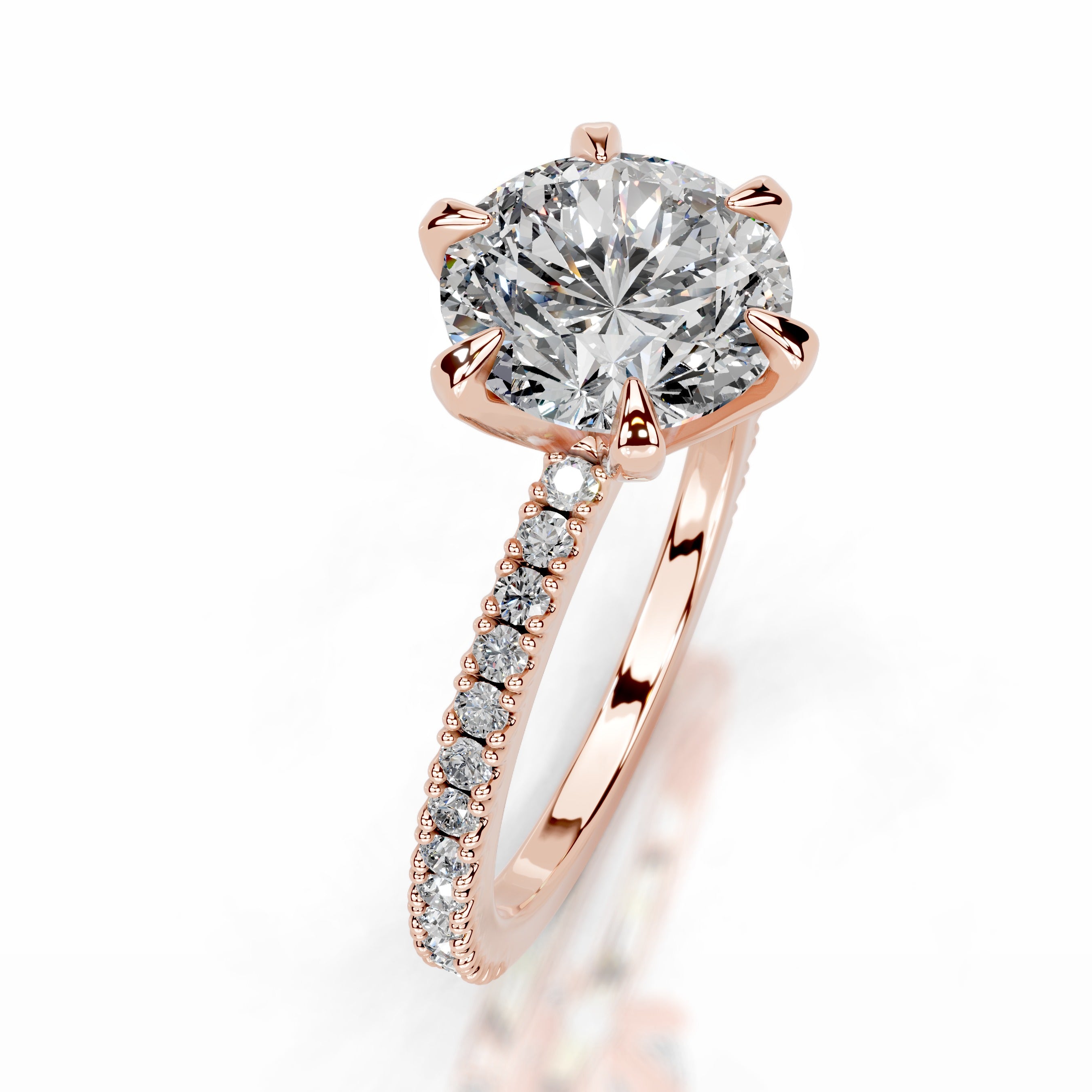 Luisana Diamond Engagement Ring - 14K Rose Gold