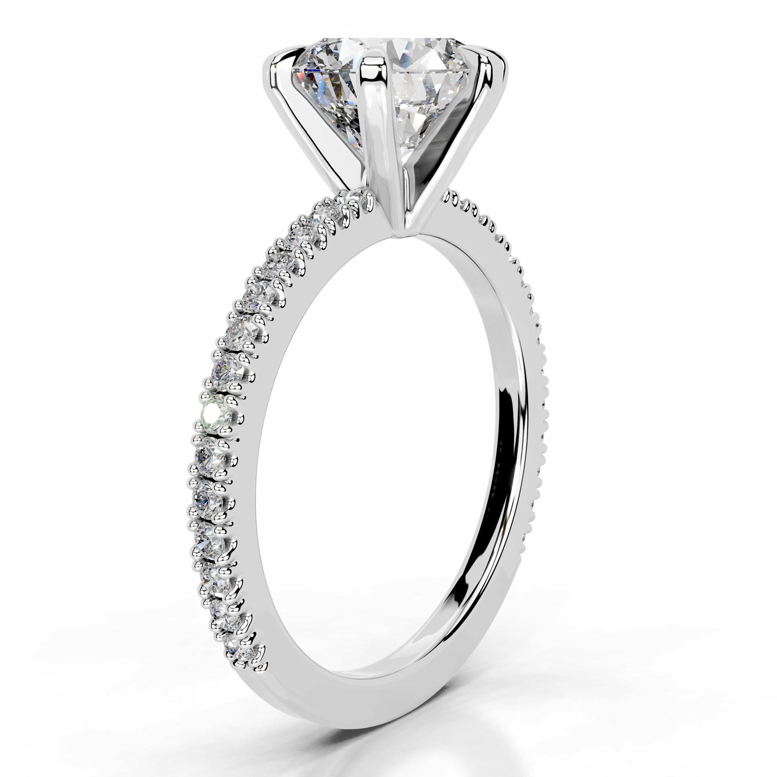 Luisana Diamond Engagement Ring - 14K White Gold