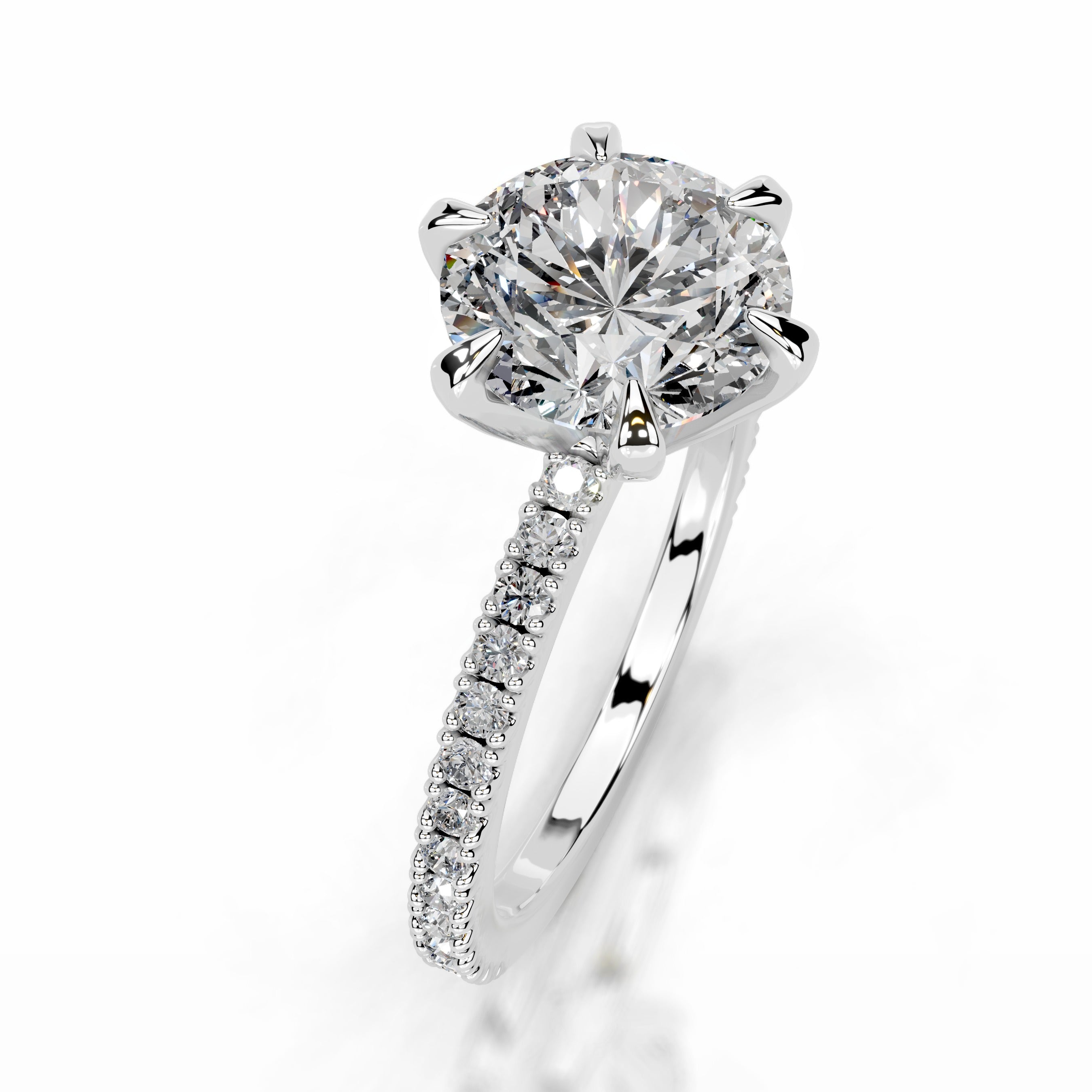 Luisana Diamond Engagement Ring - 14K White Gold