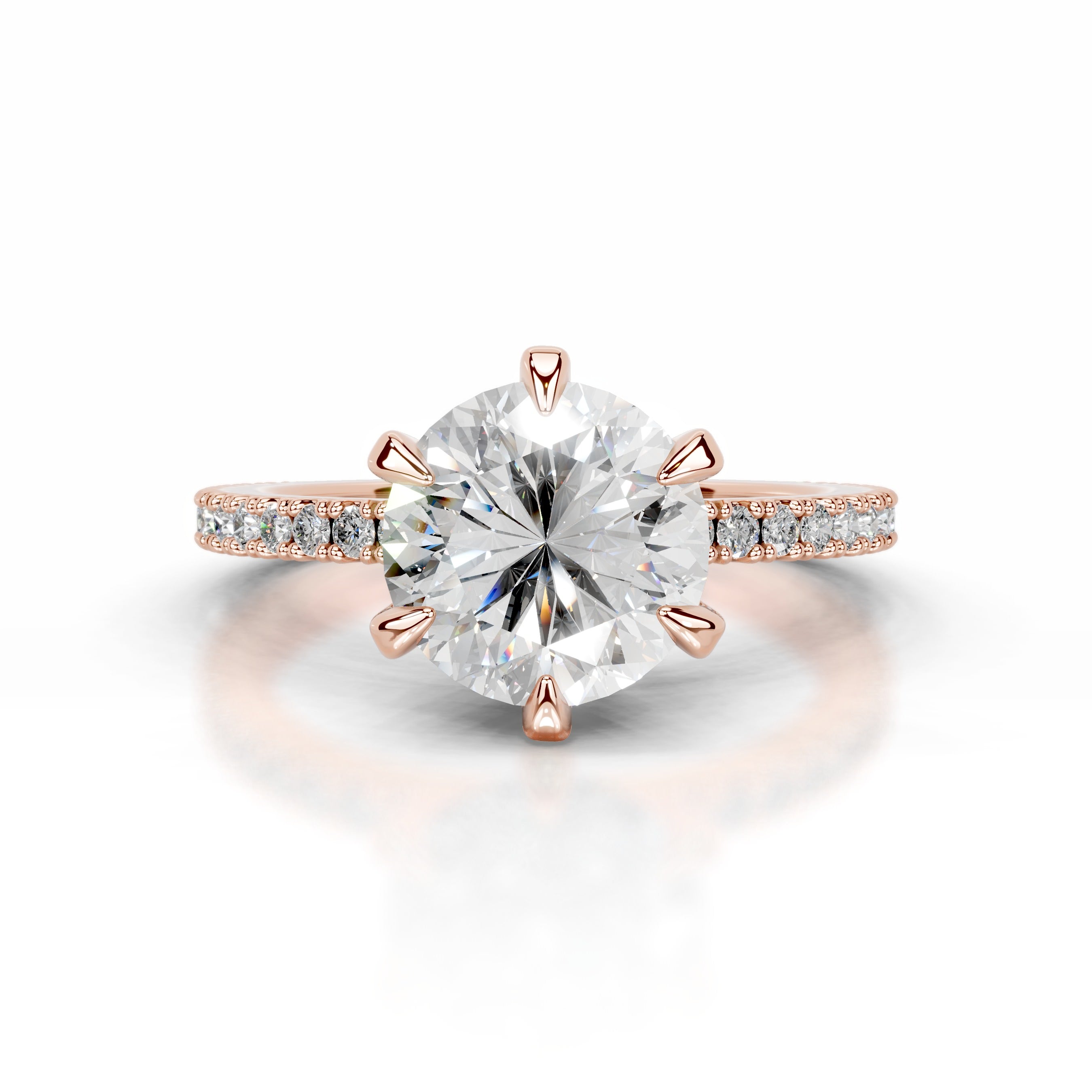 Luisana Diamond Engagement Ring - 14K Rose Gold