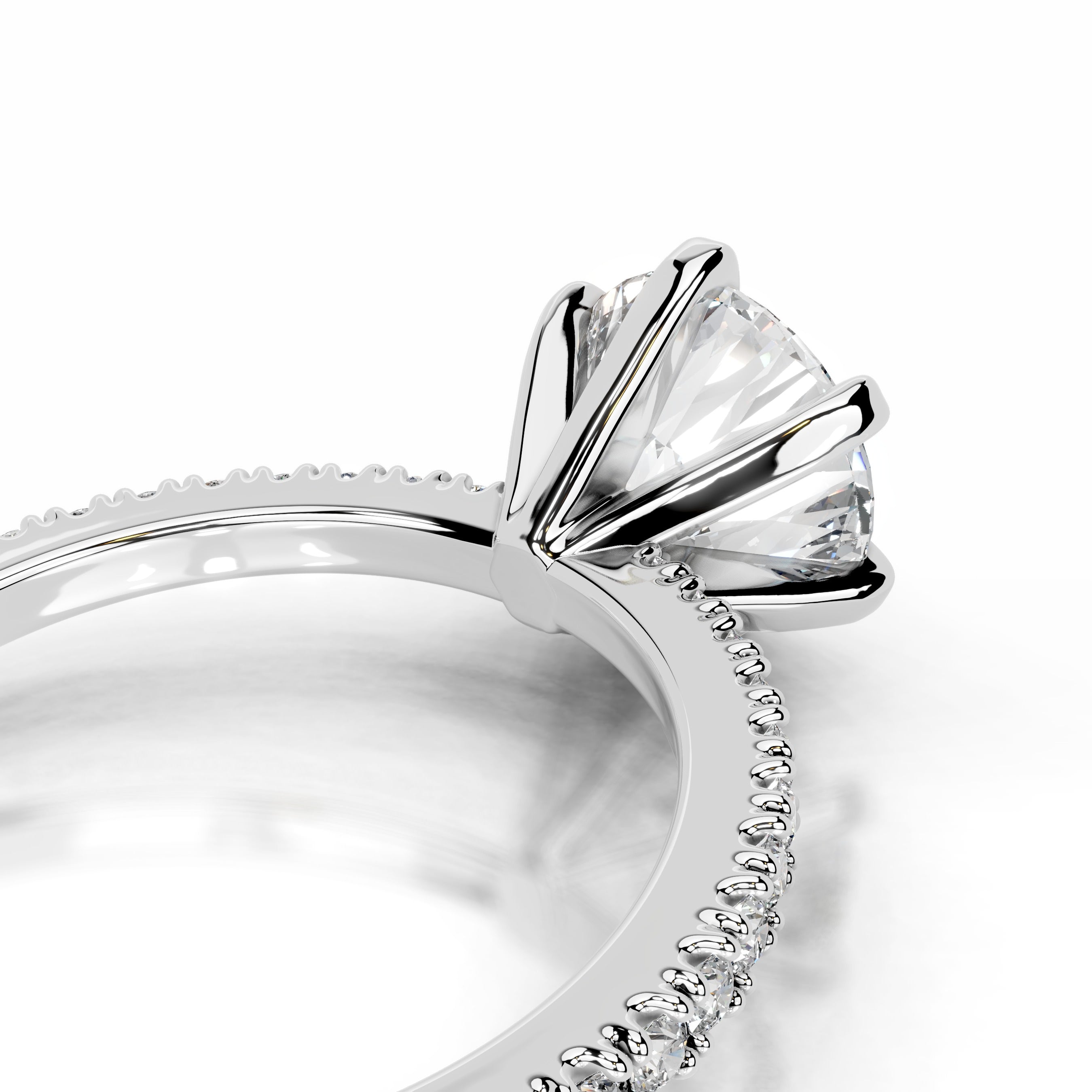 Luisana Diamond Engagement Ring - 14K White Gold