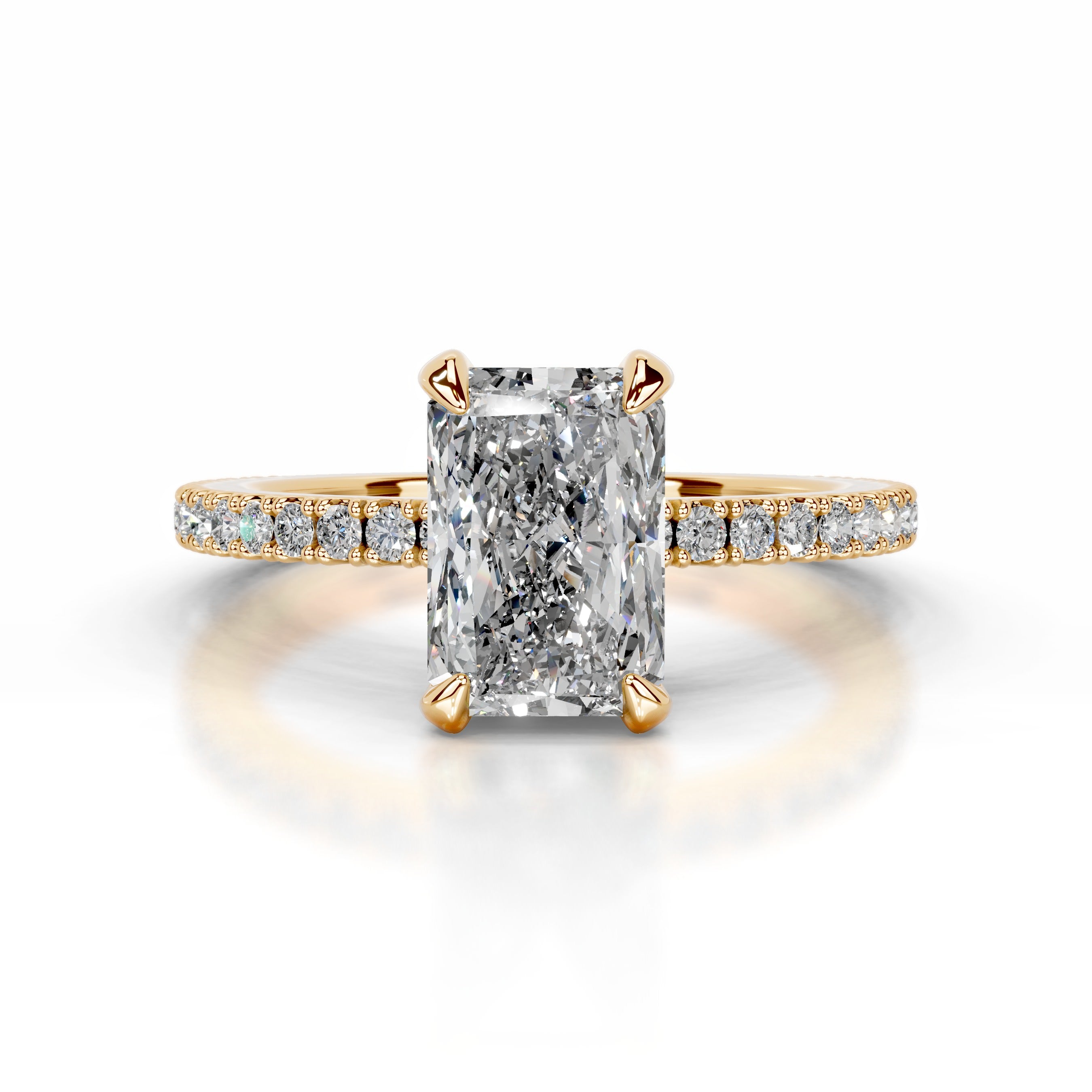 Luisana Diamond Engagement Ring - 18K Yellow Gold