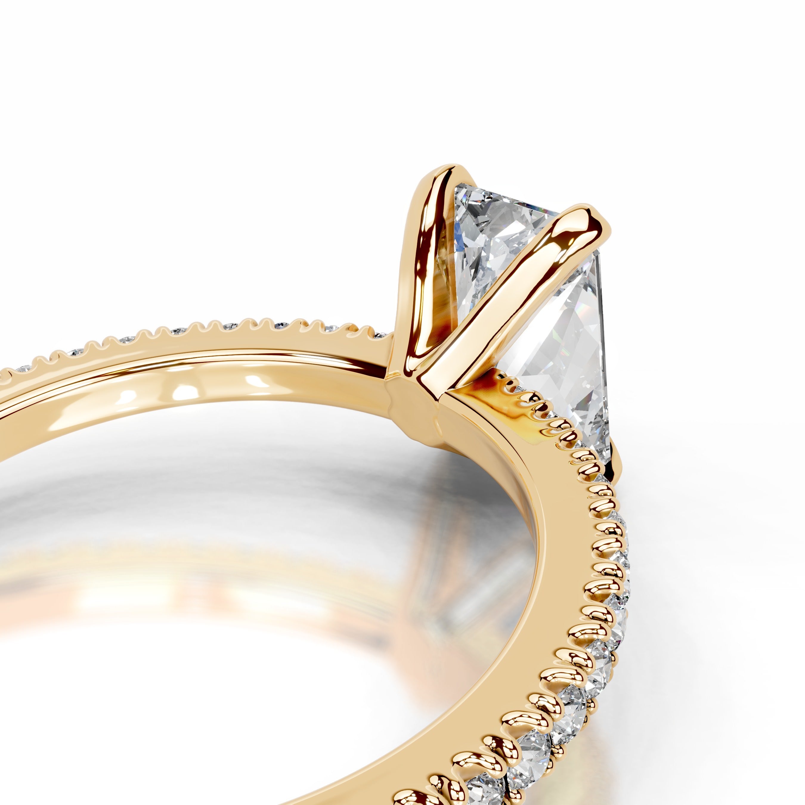 Luisana Diamond Engagement Ring - 18K Yellow Gold