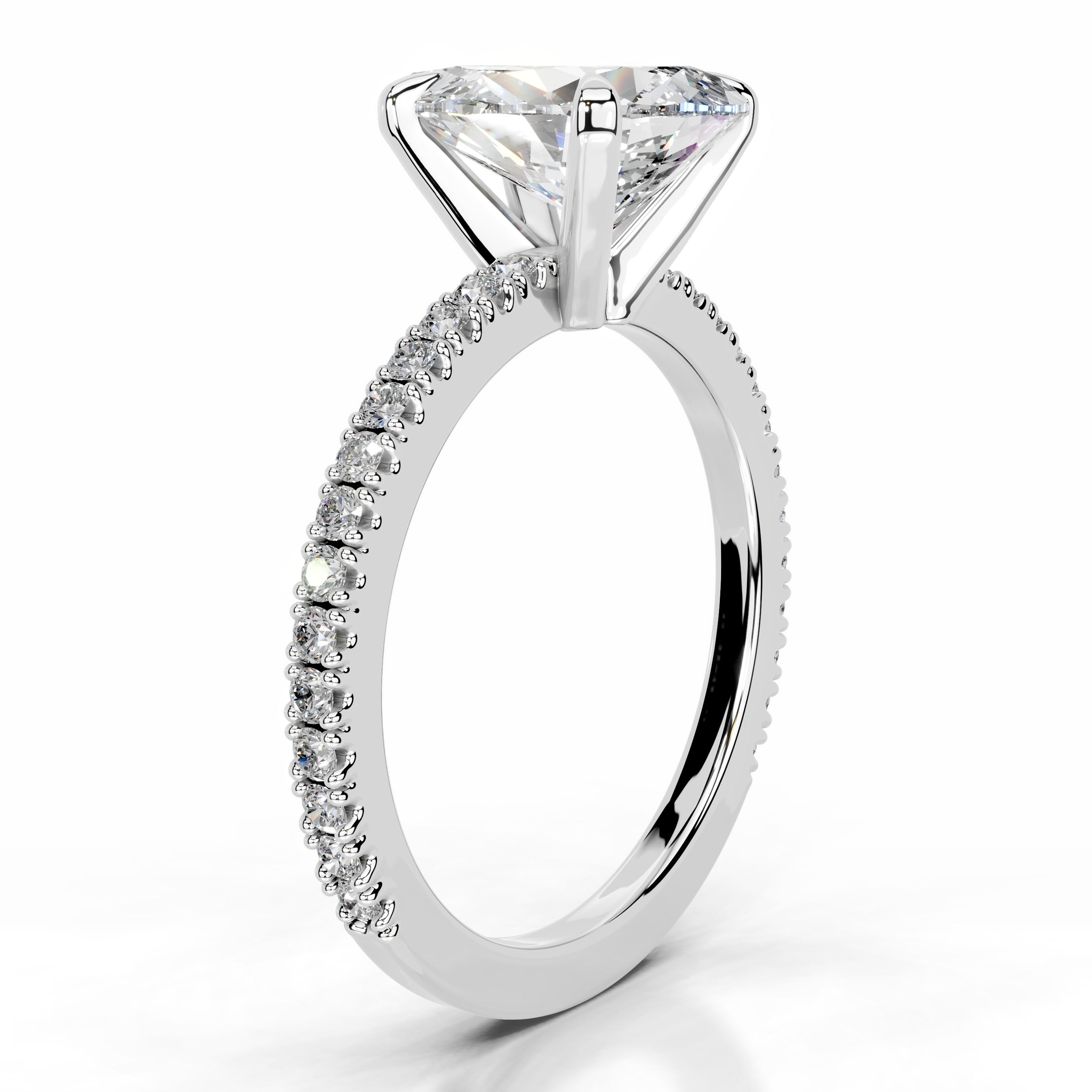 Luisana Diamond Engagement Ring - 14K White Gold