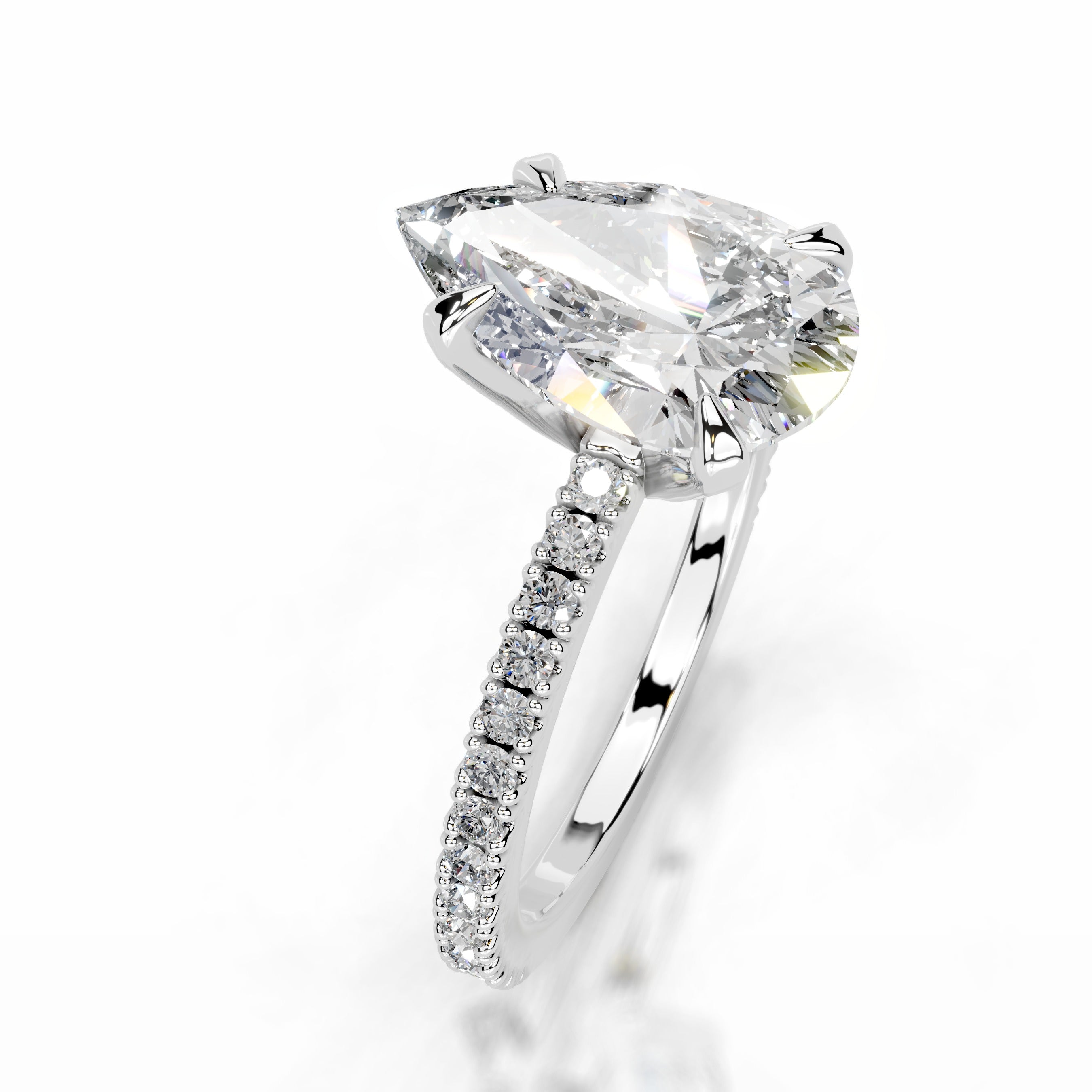 Luisana Diamond Engagement Ring - 14K White Gold