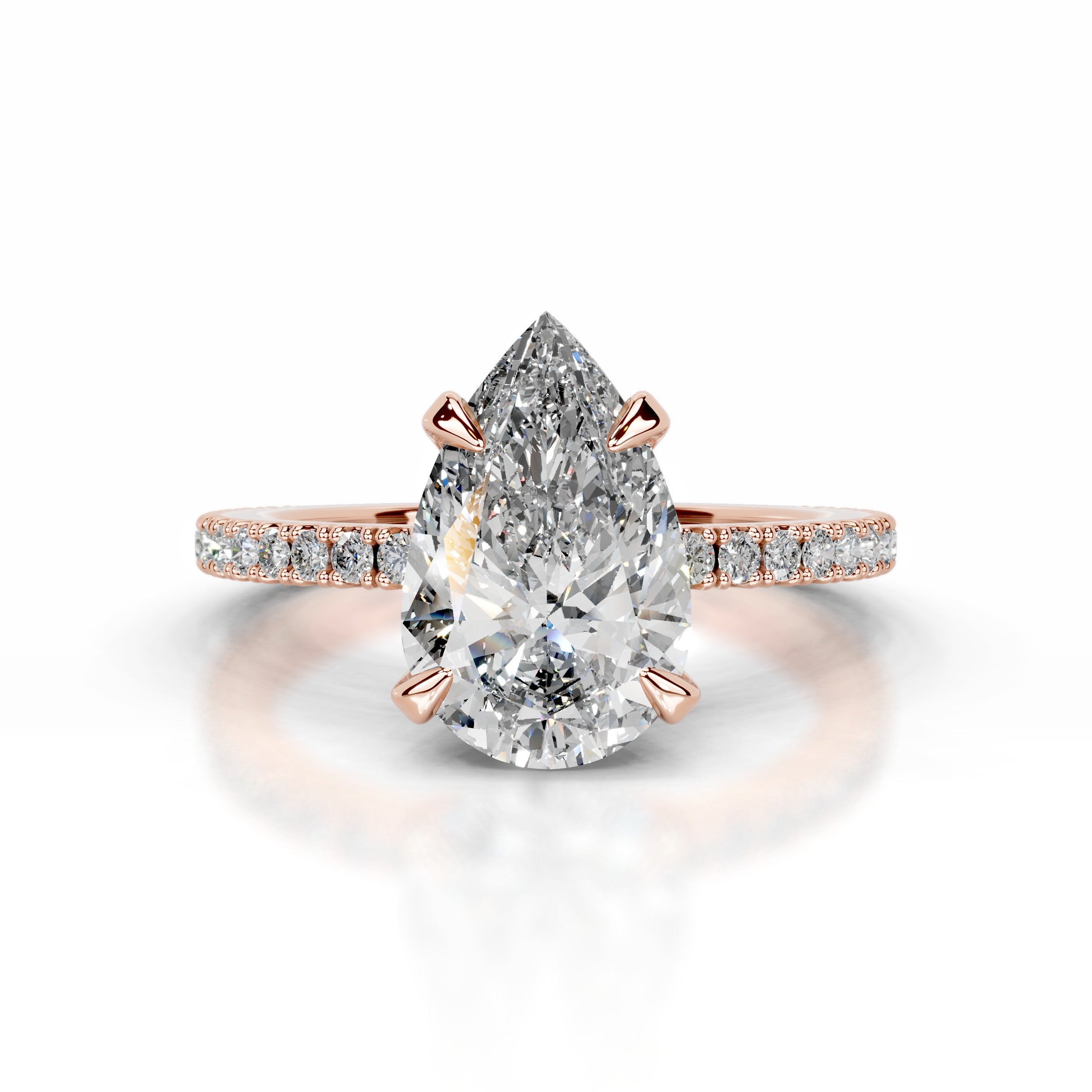 Luisana Diamond Engagement Ring - 14K Rose Gold