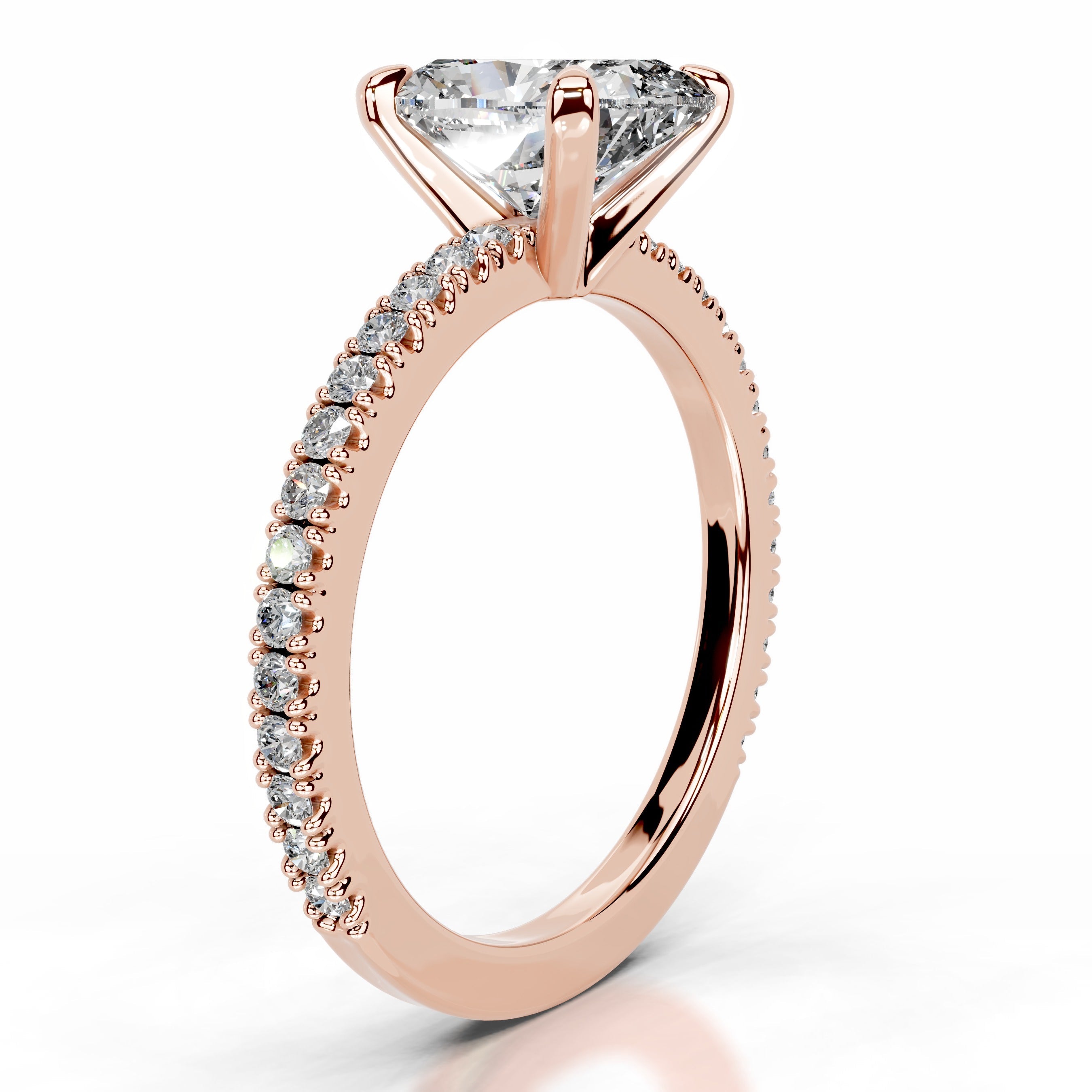 Luisana Diamond Engagement Ring - 14K Rose Gold - Main Stone 1.7 Carat