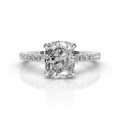 Luisana Diamond Engagement Ring - 18K White Gold - Main Stone 1.7 Carat