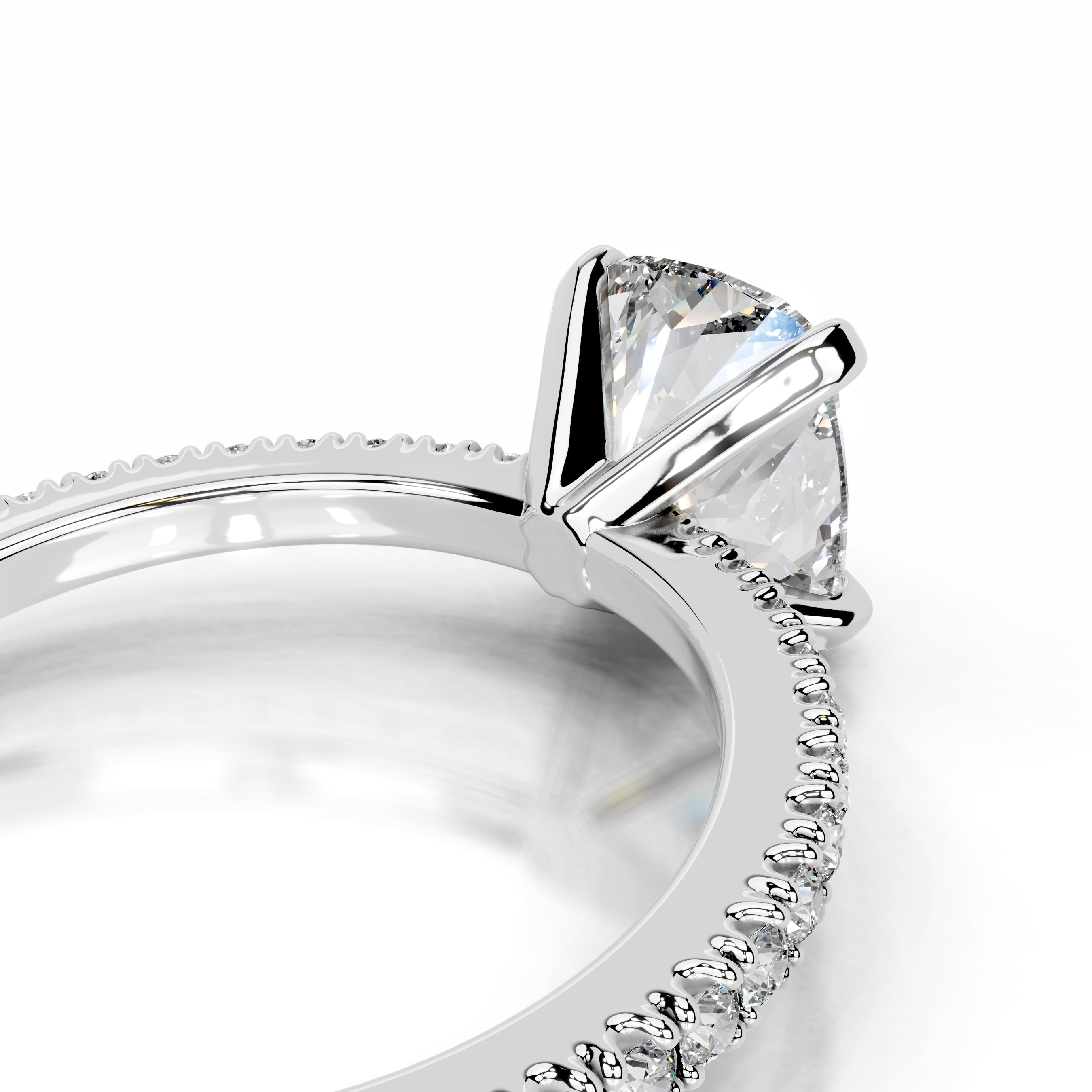 Luisana Diamond Engagement Ring - 14K White Gold