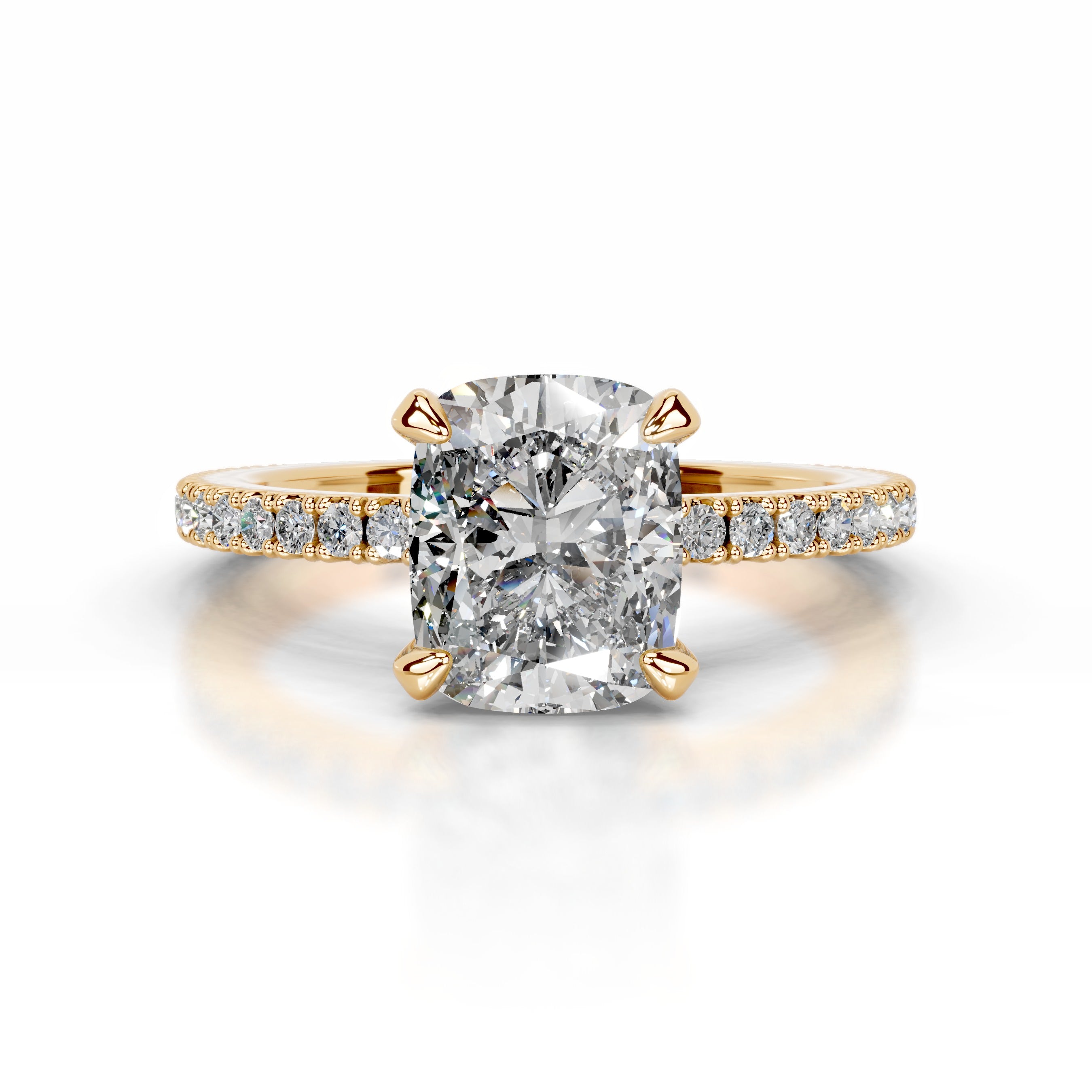 Luisana Diamond Engagement Ring - 18K Yellow Gold