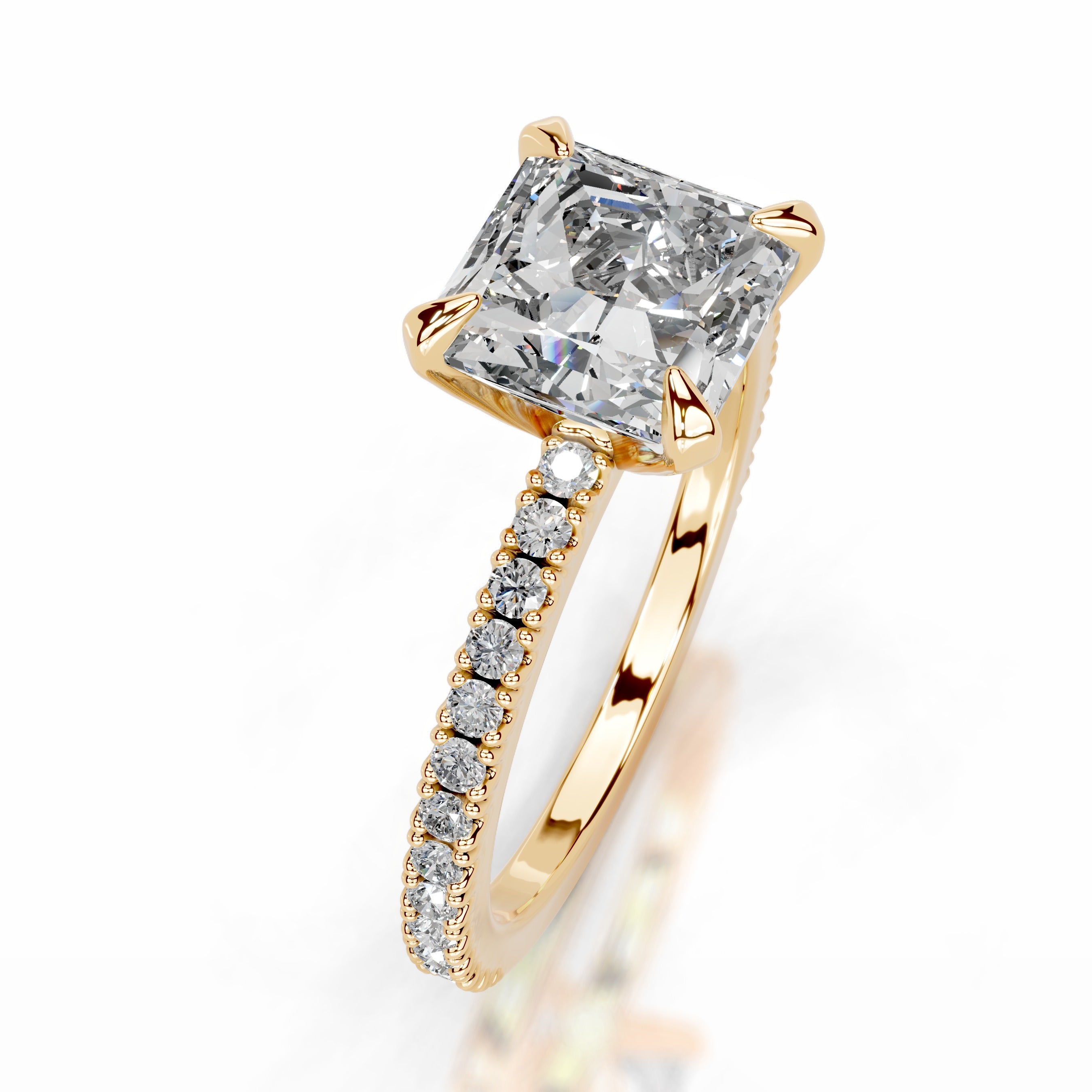 Luisana Diamond Engagement Ring - 18K Yellow Gold