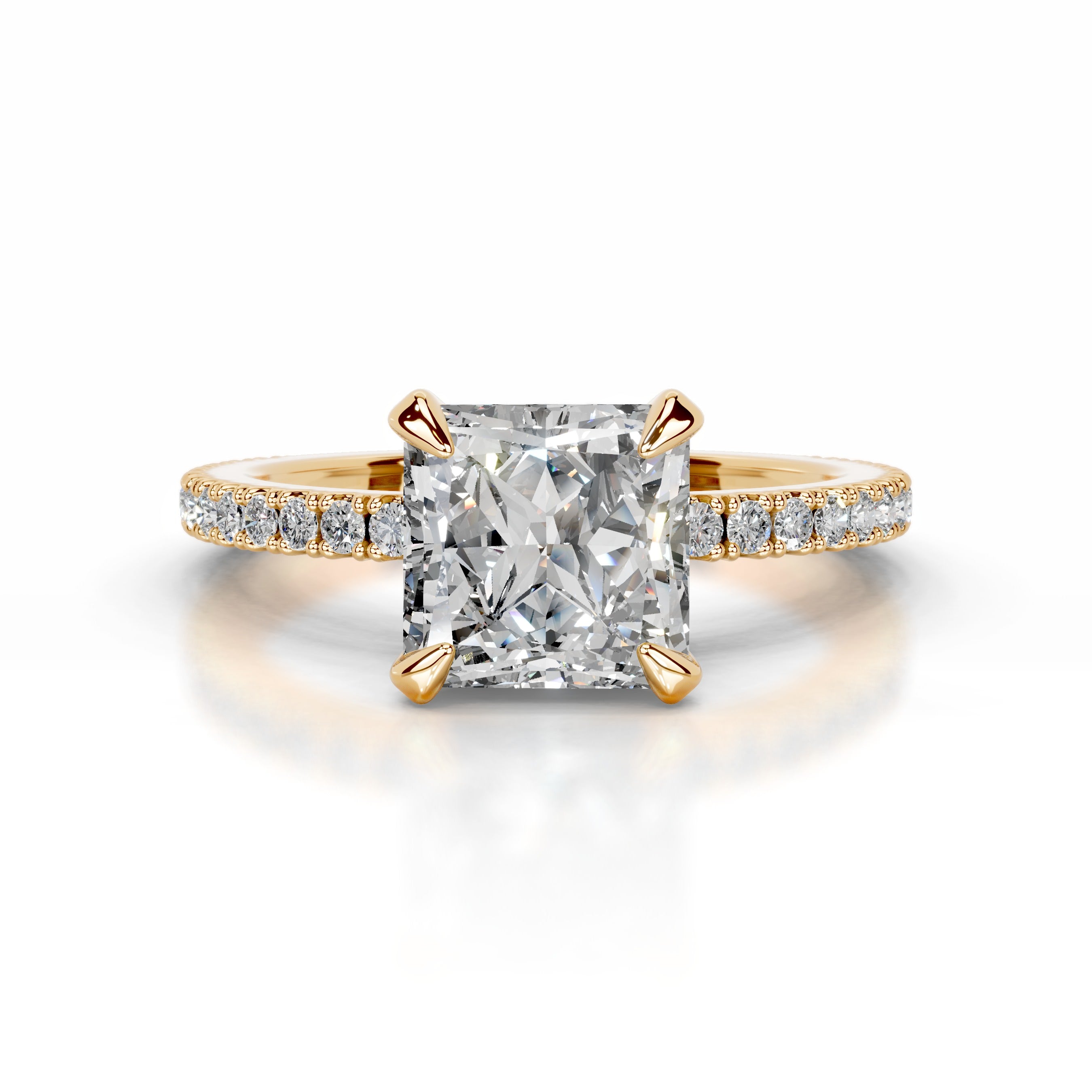 Luisana Diamond Engagement Ring - 18K Yellow Gold