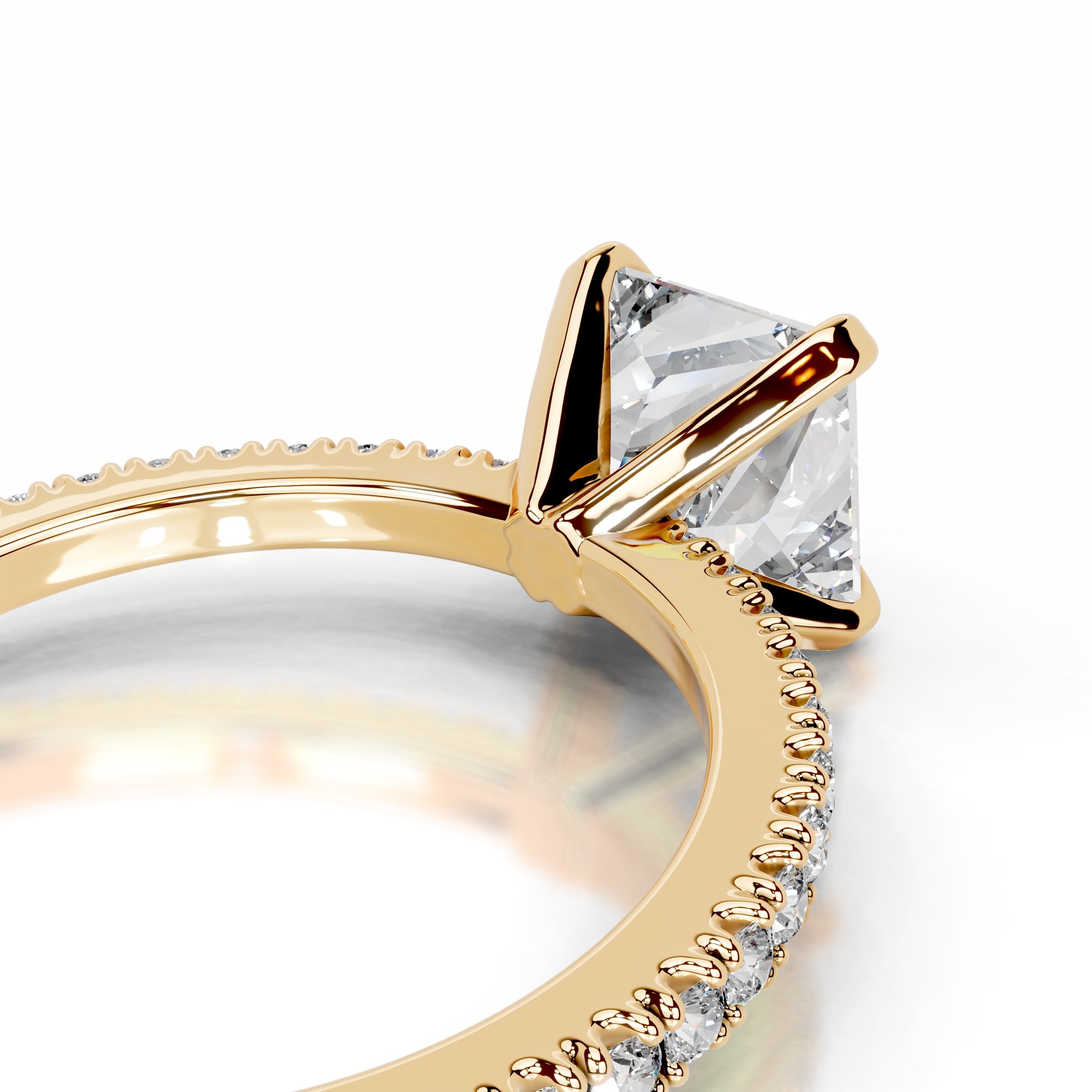 Luisana Diamond Engagement Ring - 18K Yellow Gold