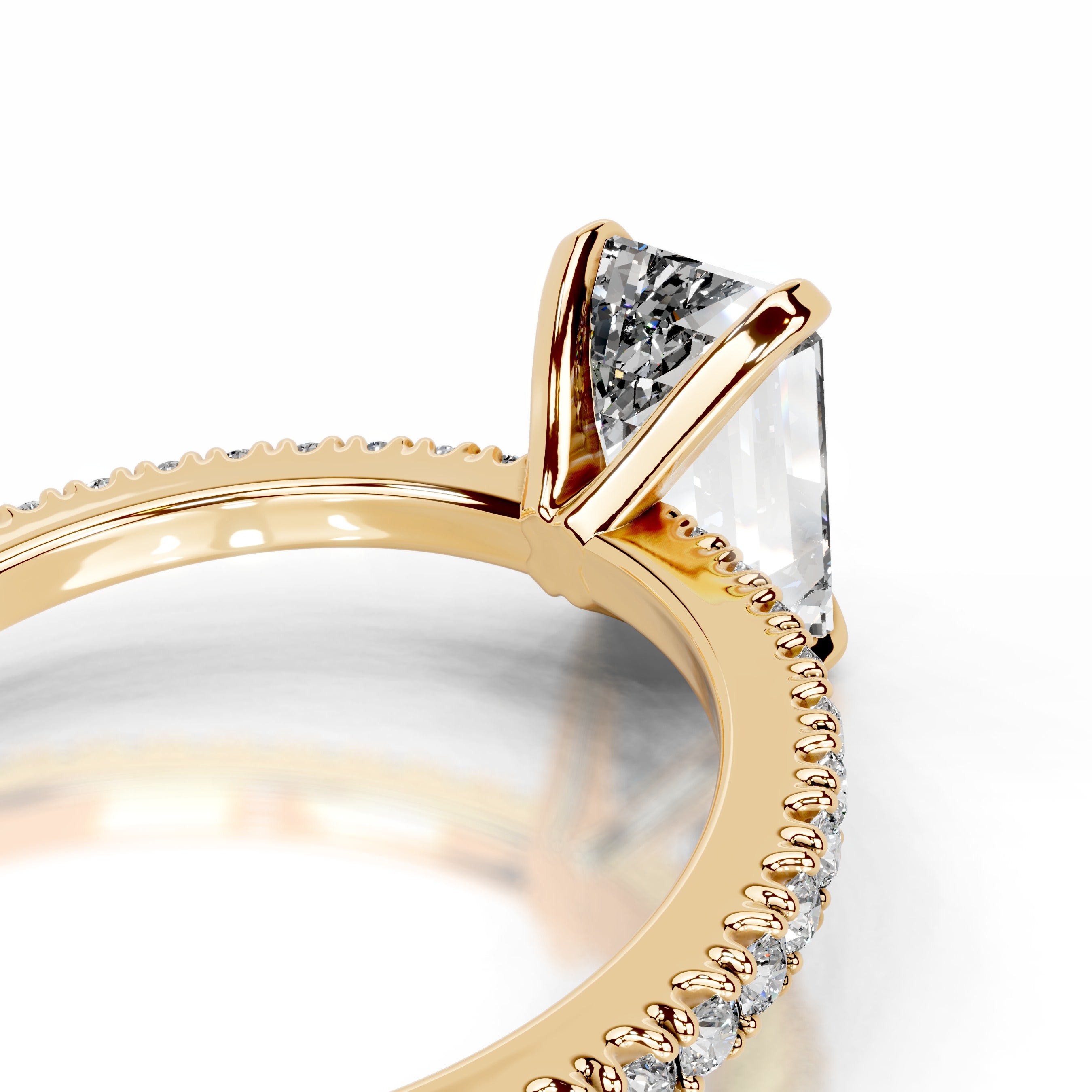 Luisana Diamond Engagement Ring - 18K Yellow Gold