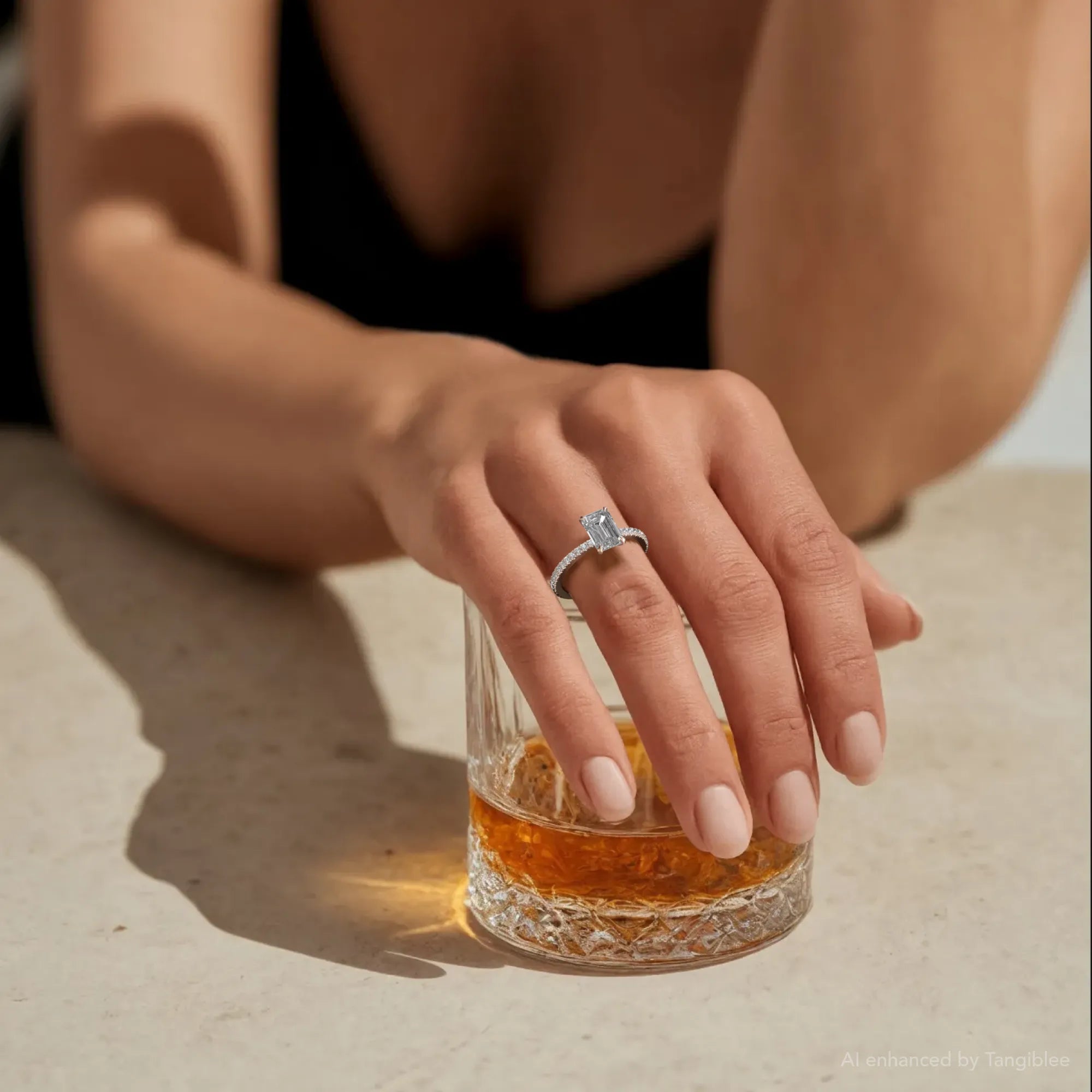 Luisana Diamond Engagement Ring - 18K White Gold