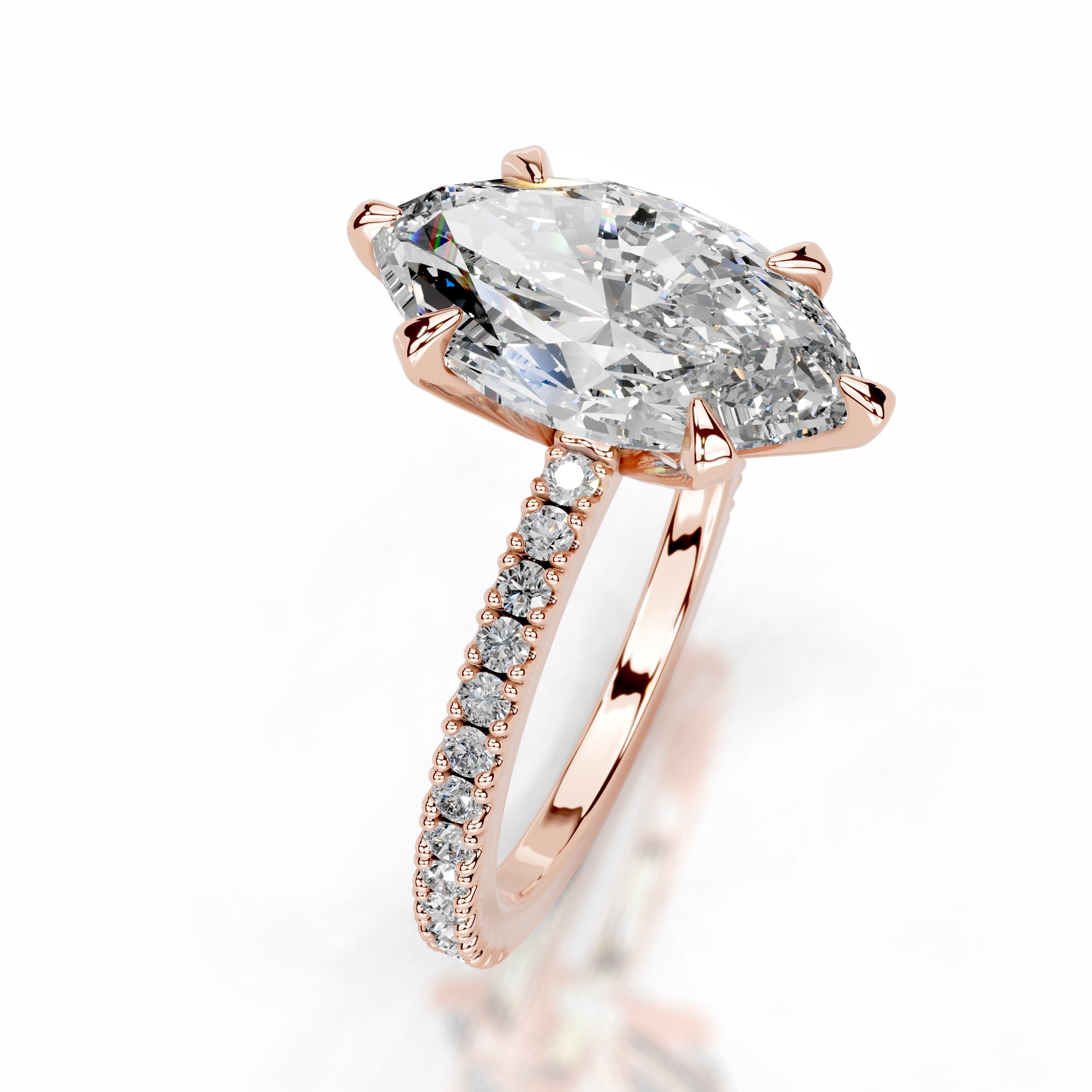 Luisana Diamond Engagement Ring - 14K Rose Gold