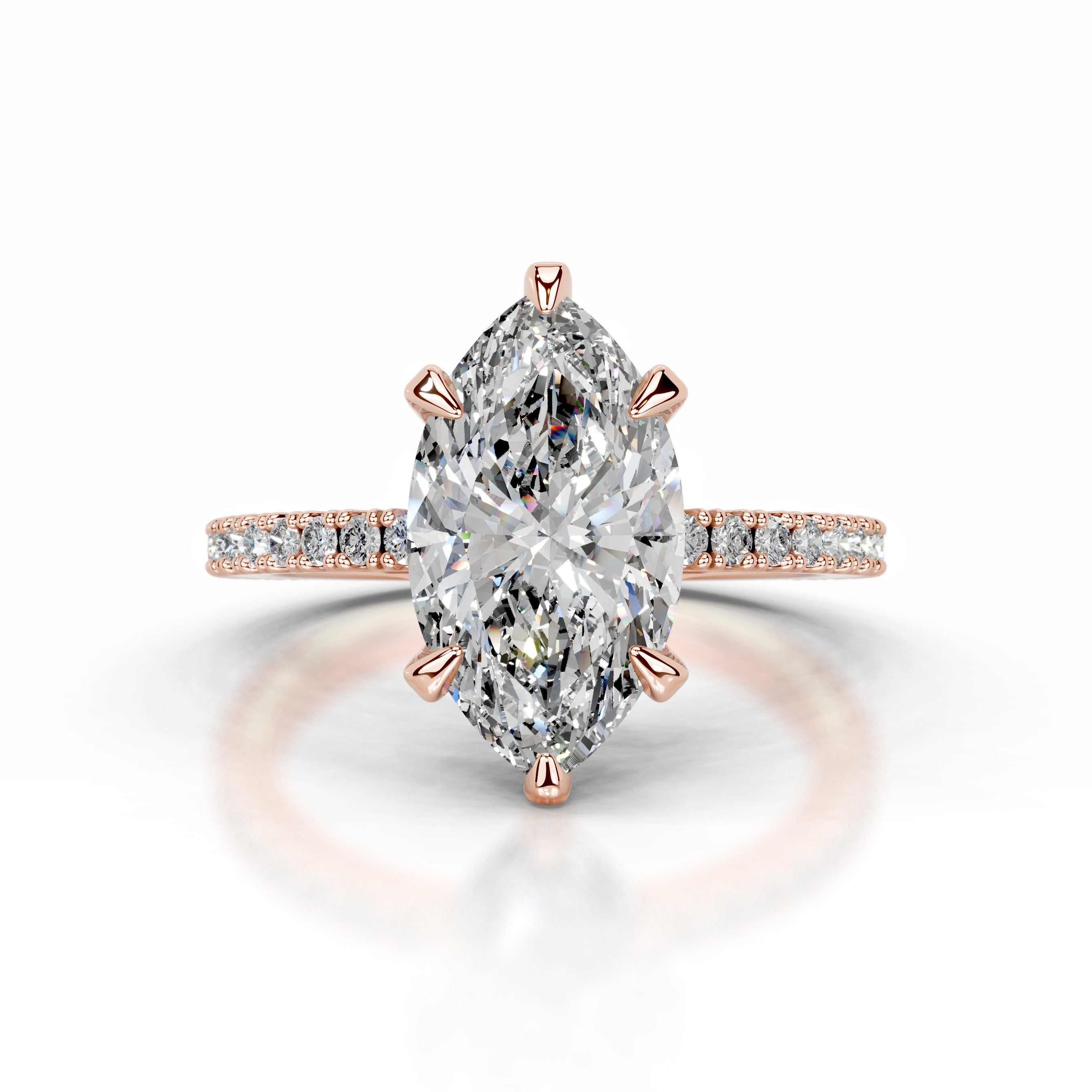 Luisana Diamond Engagement Ring - 14K Rose Gold