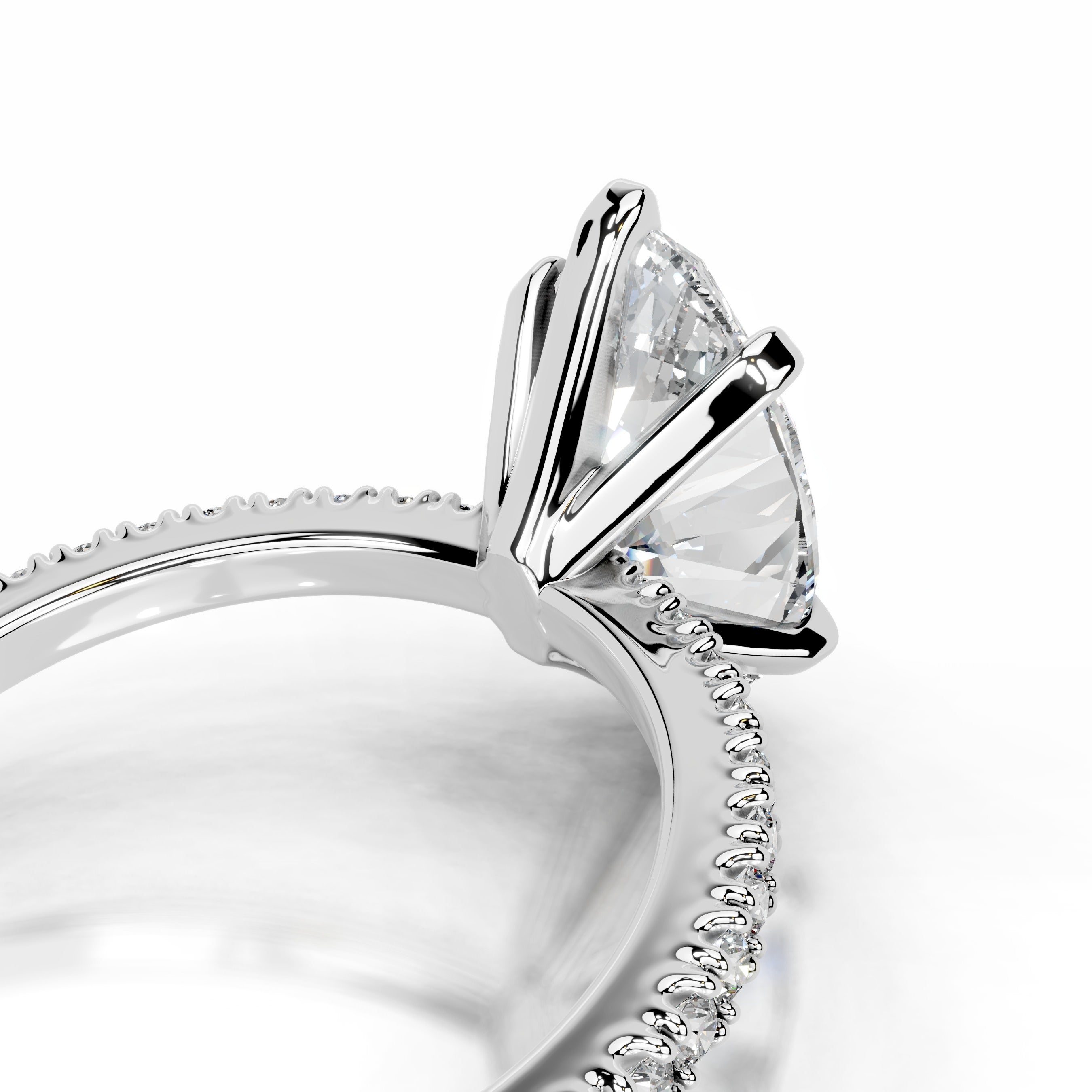 Luisana Diamond Engagement Ring - 14K White Gold