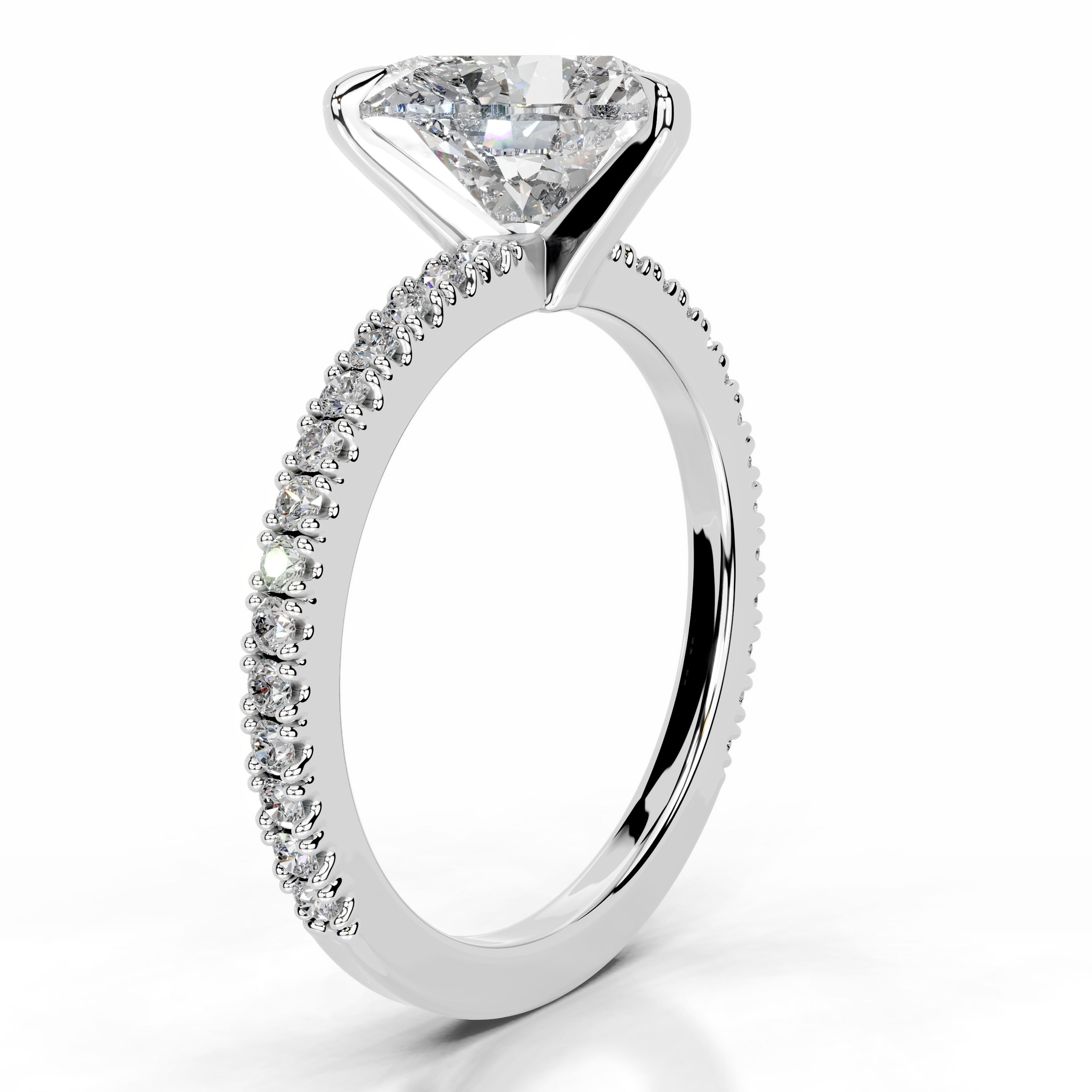 Luisana Diamond Engagement Ring - 18K White Gold - Main Stone 1.5 Carat