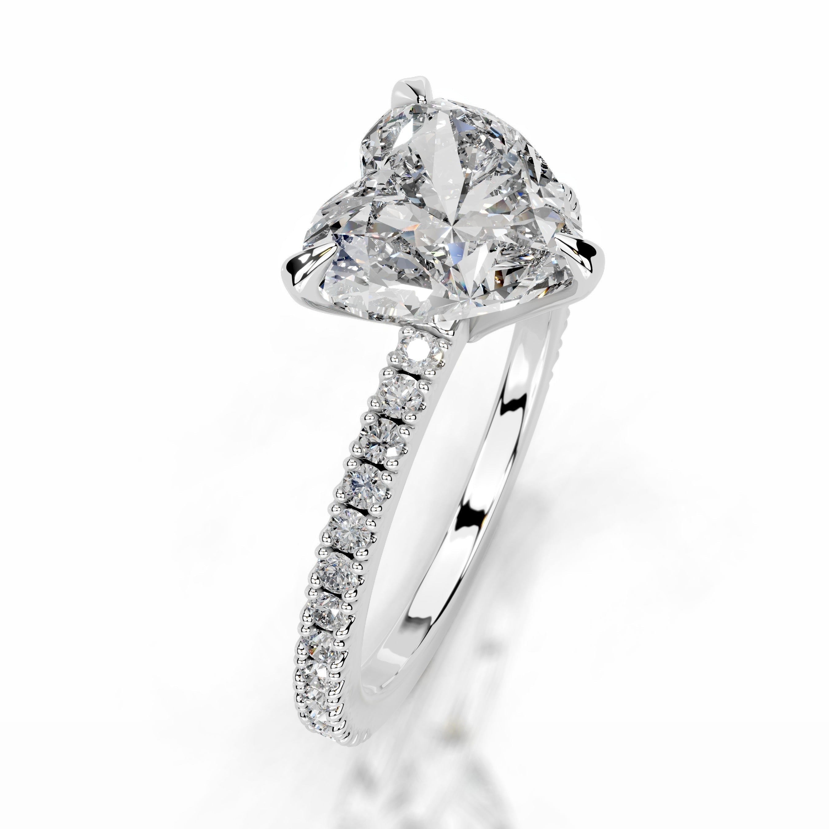 Luisana Diamond Engagement Ring - 18K White Gold