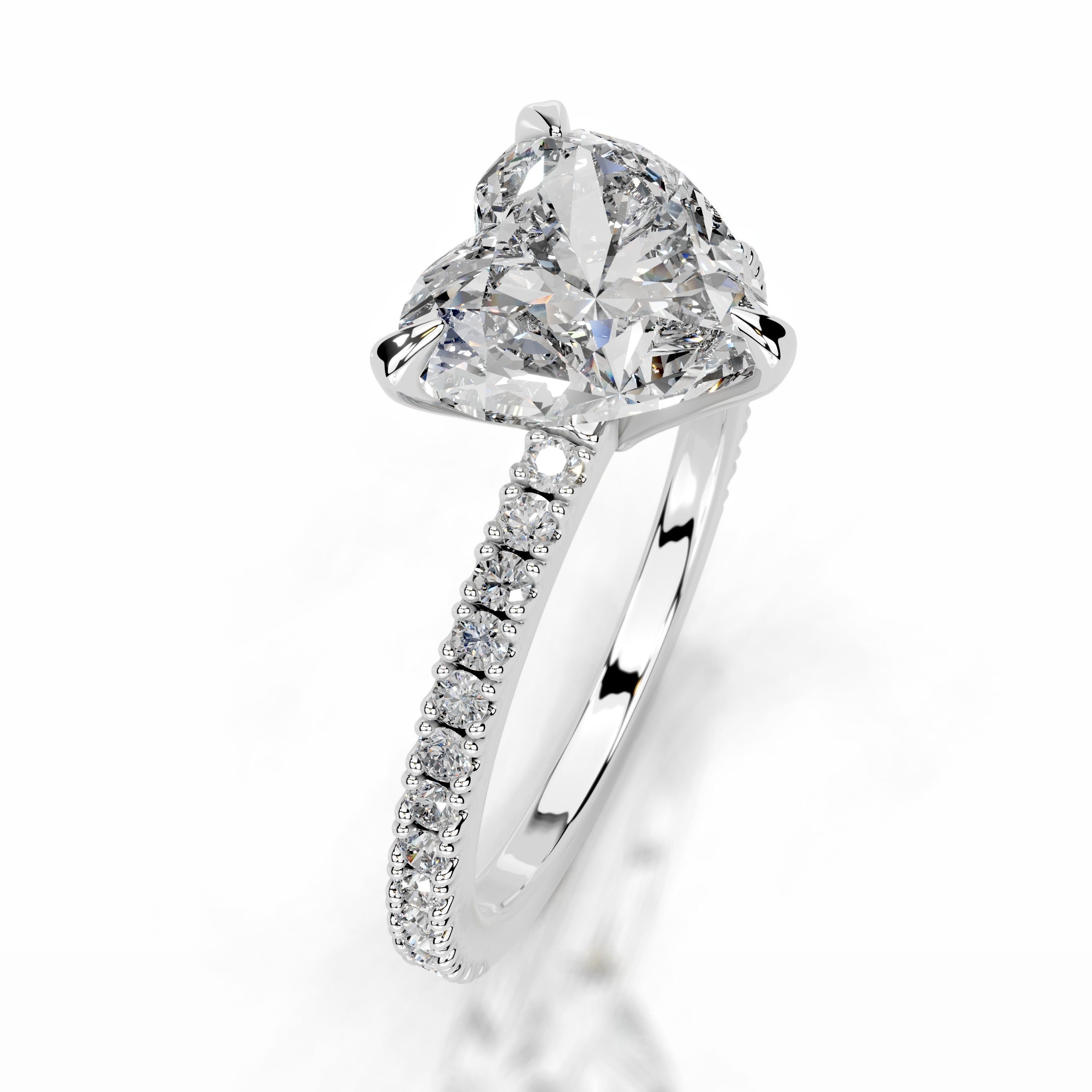 Luisana Diamond Engagement Ring - Platinum - Main Stone 1.5 Carat