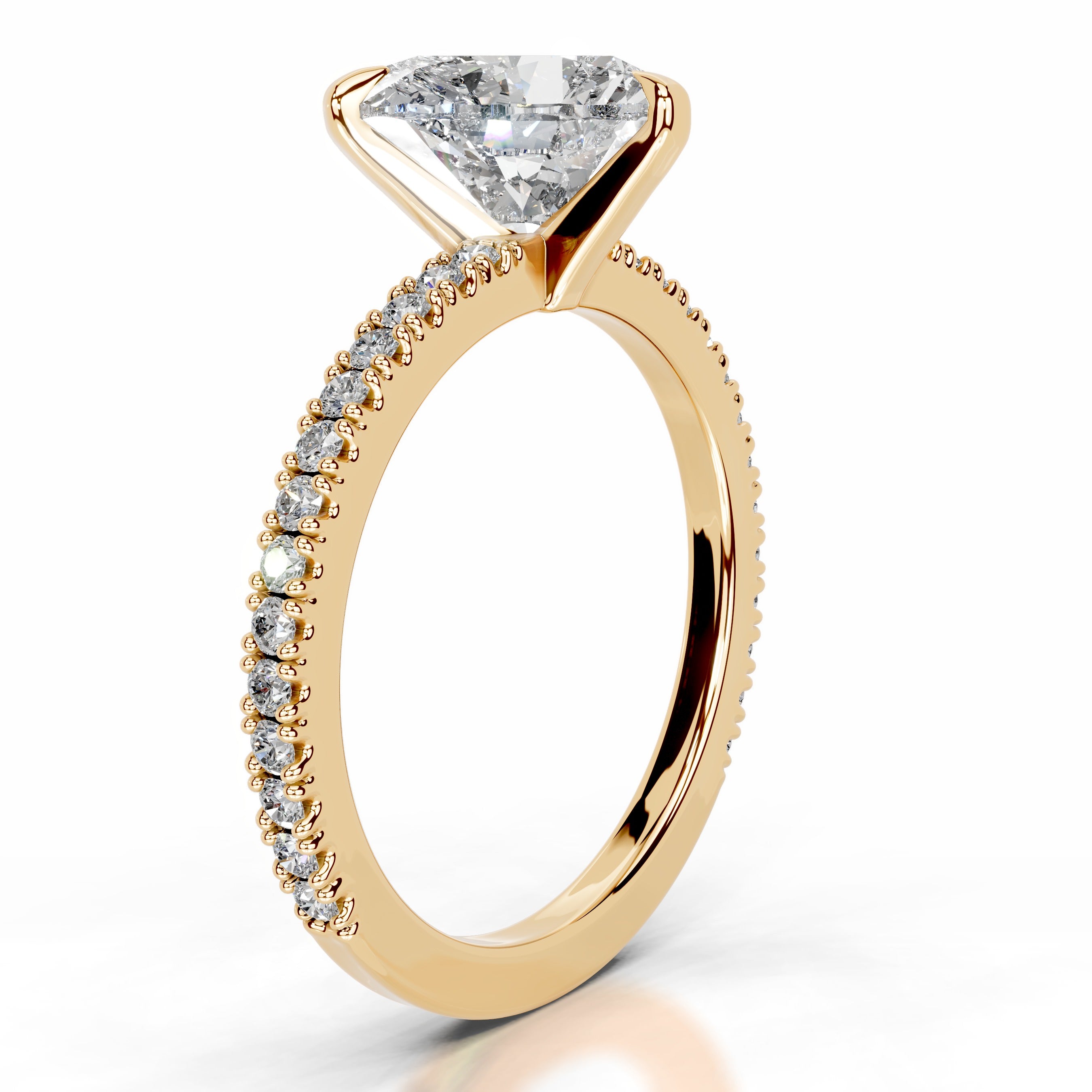 Luisana Diamond Engagement Ring - 18K Yellow Gold