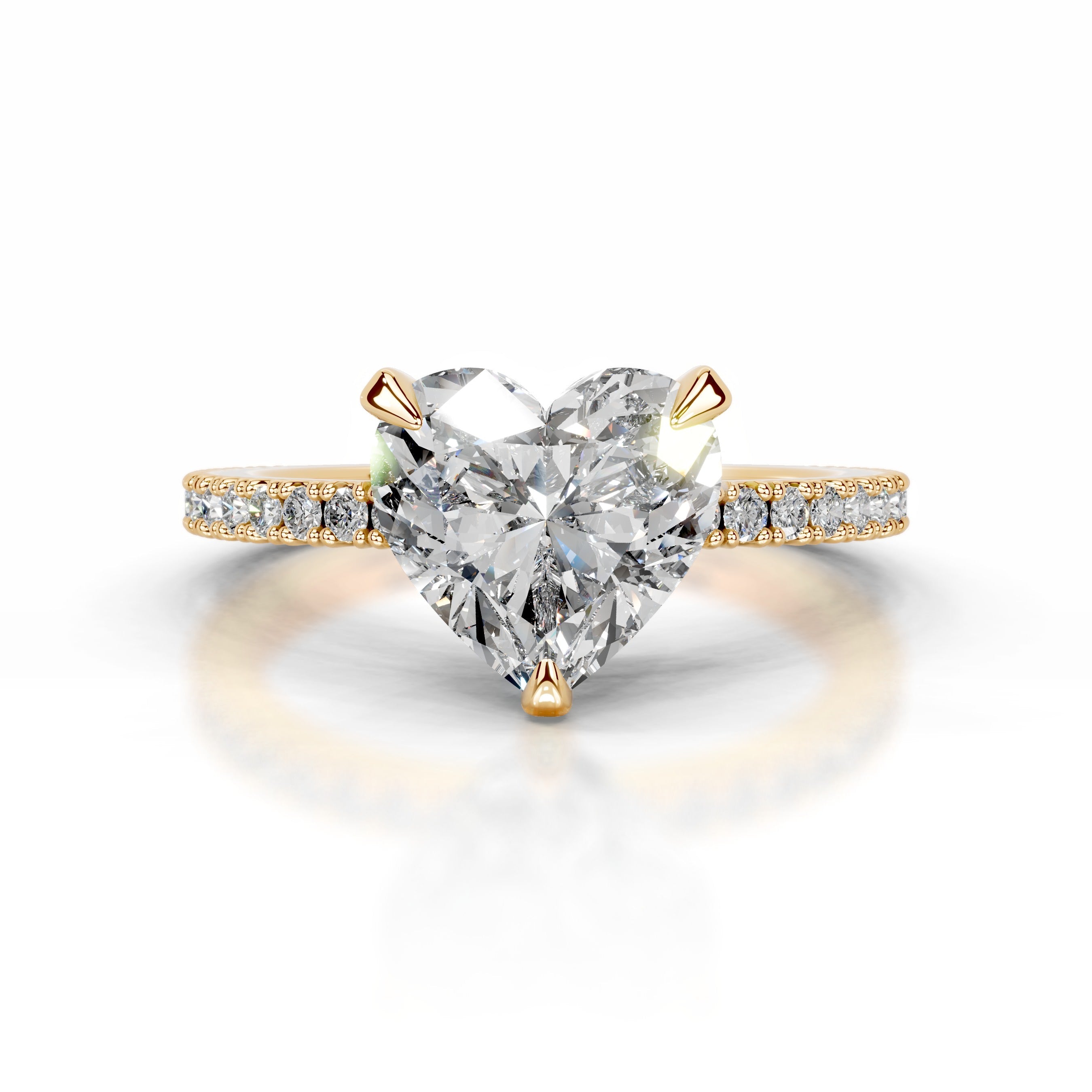 Luisana Diamond Engagement Ring - 18K Yellow Gold